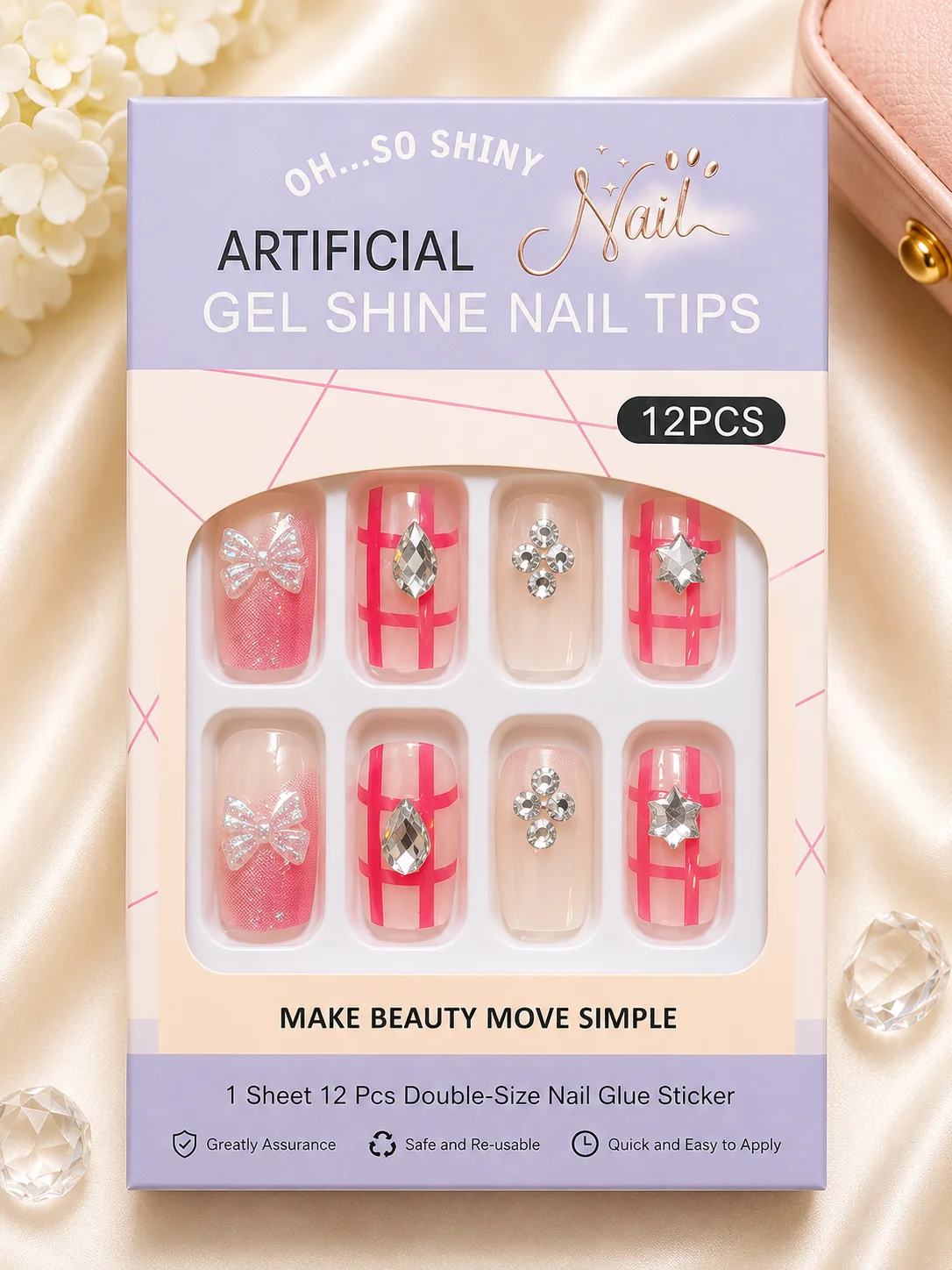Piece Luxury Press-On Nail Set Collection