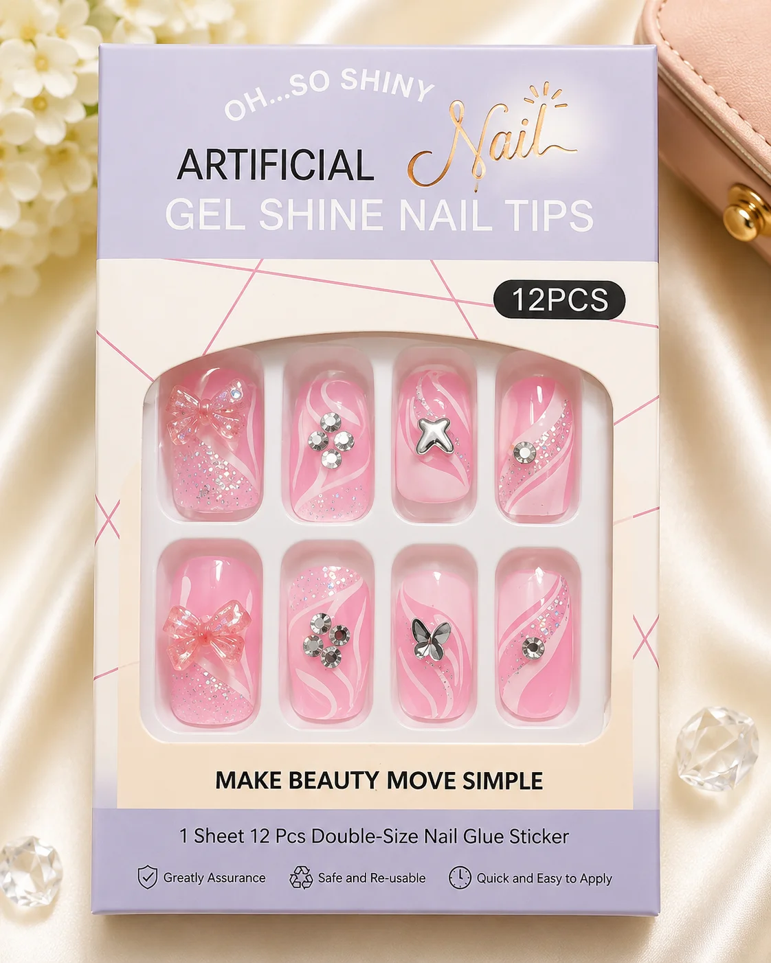 Piece Luxury Press-On Nail Set Collection