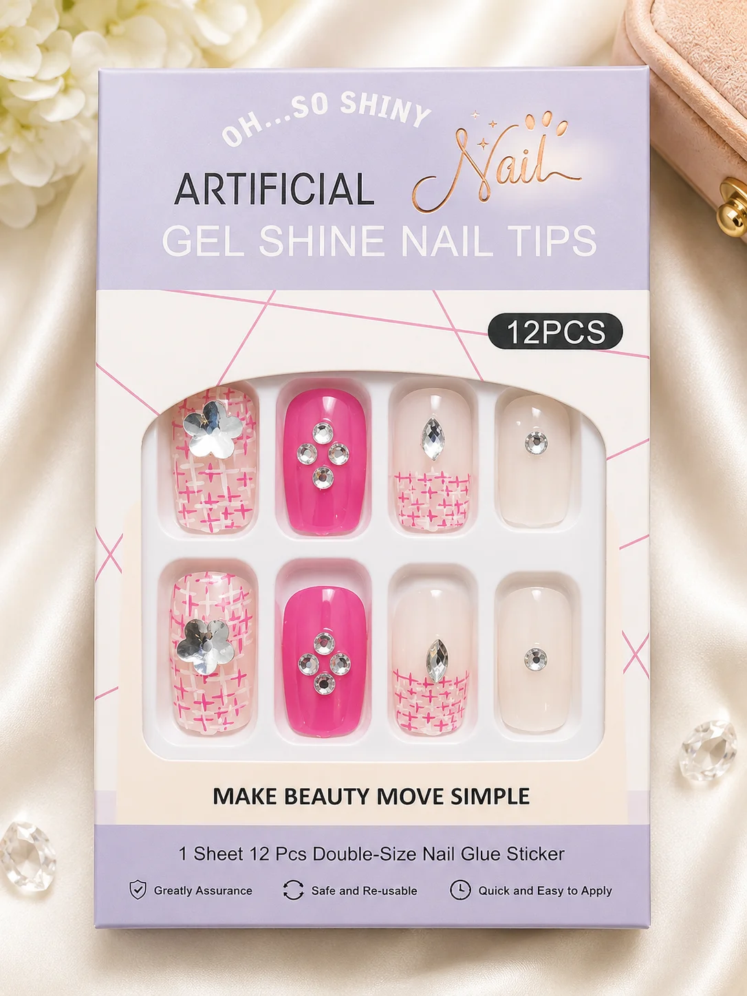 Piece Luxury Press-On Nail Set Collection