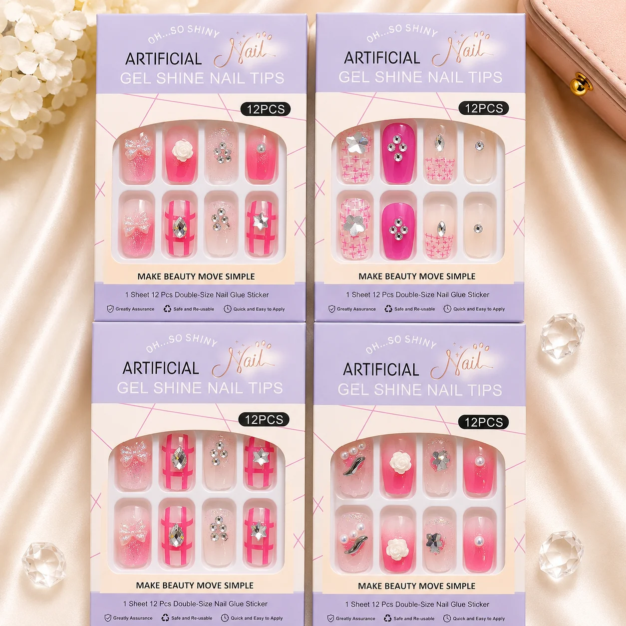 Piece Luxury Press-On Nail Set Collection
