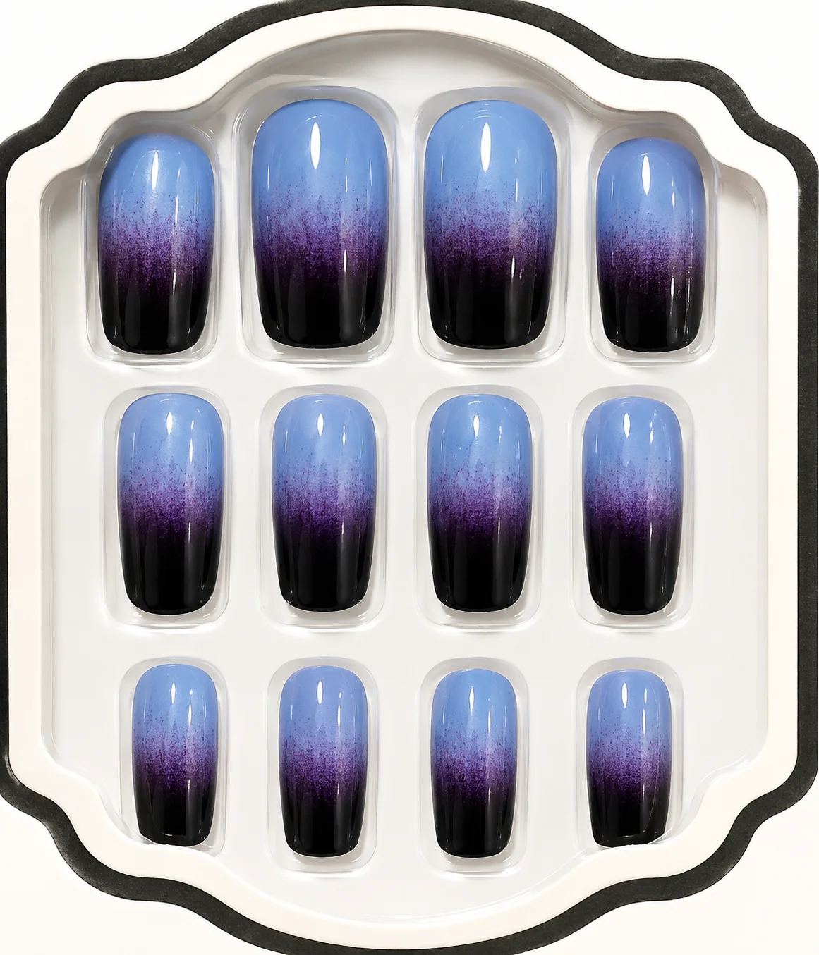Blue Ombre Press-On Nails