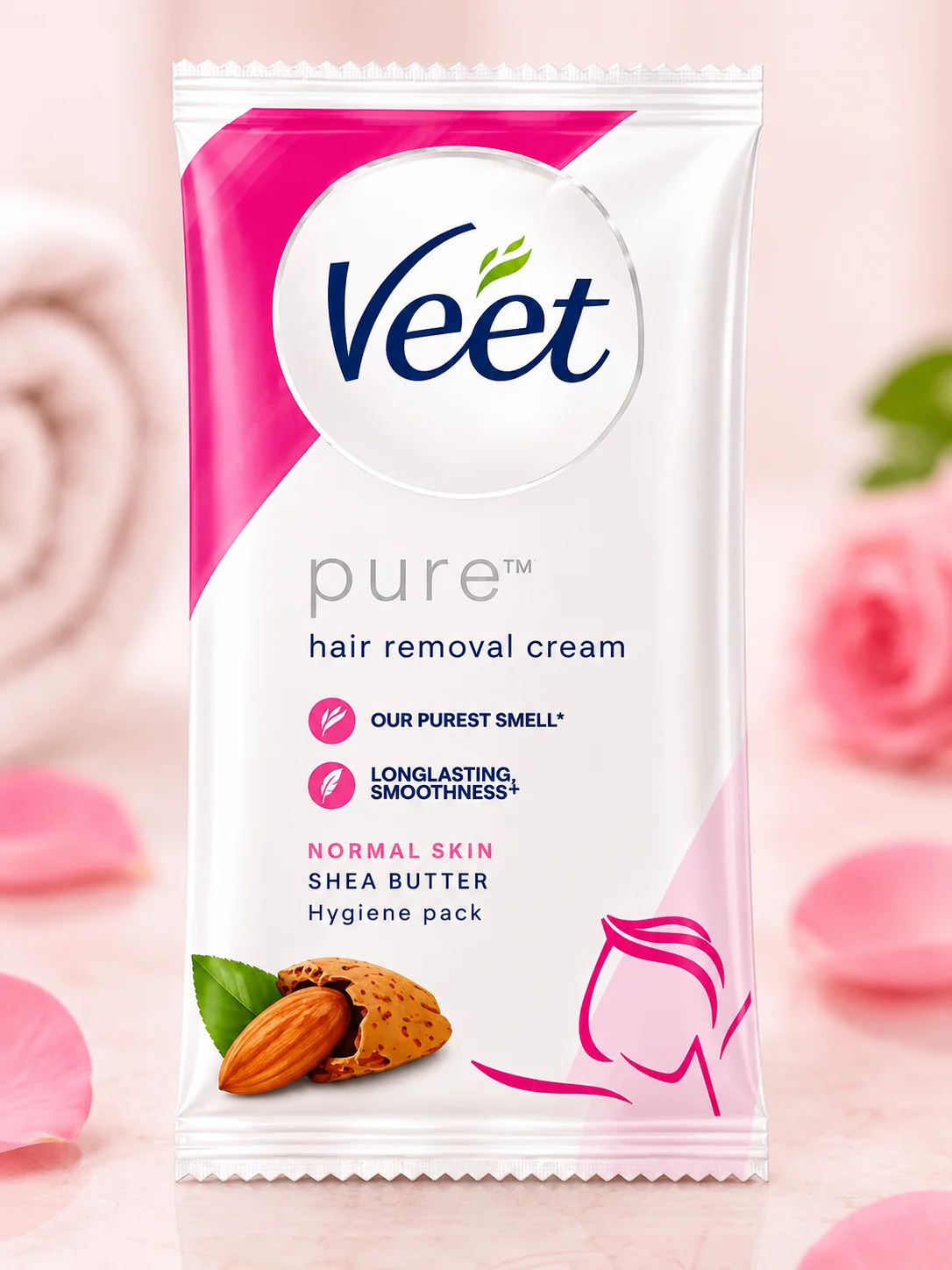 Veet Pure Hair Removal Cream Hygiene Pack