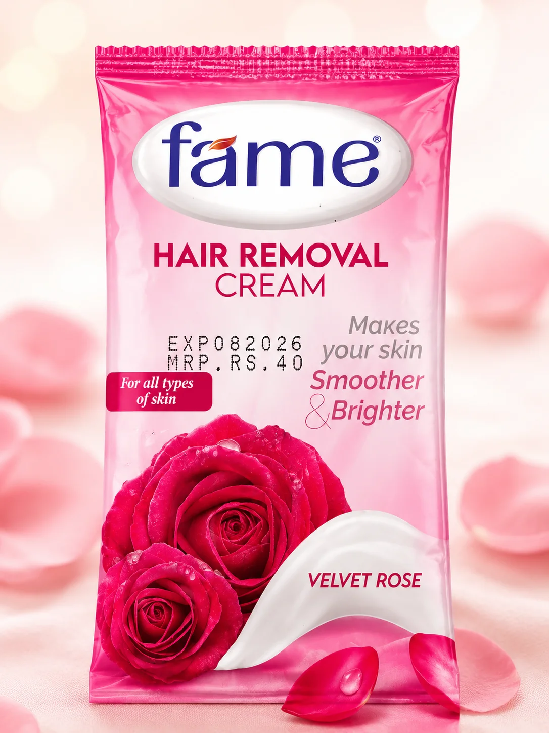 Fame Velvet Rose Hair Removal Cream Sachet