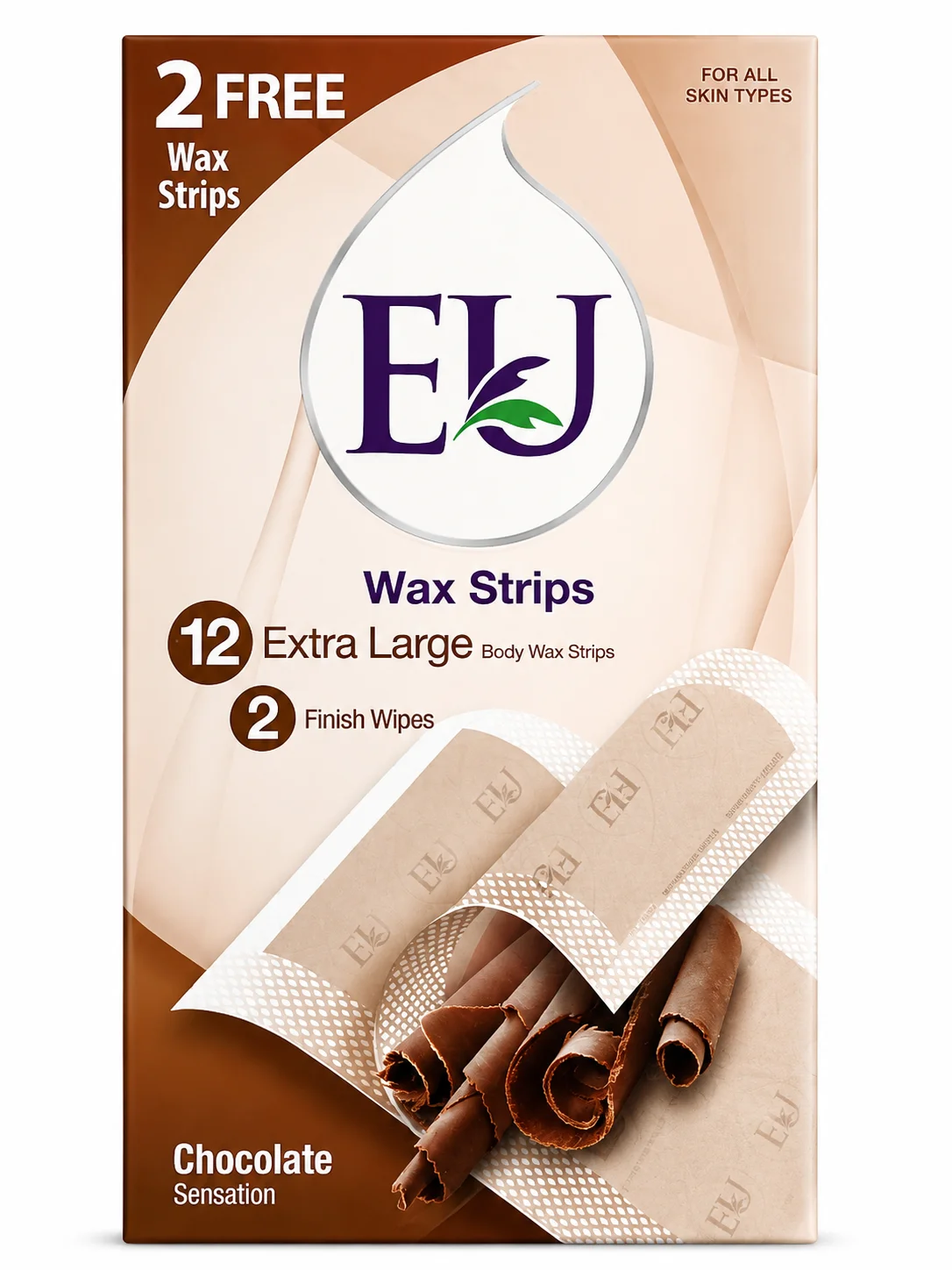 EU Chocolate Wax Strips – Extra Large Body Wax Strips
