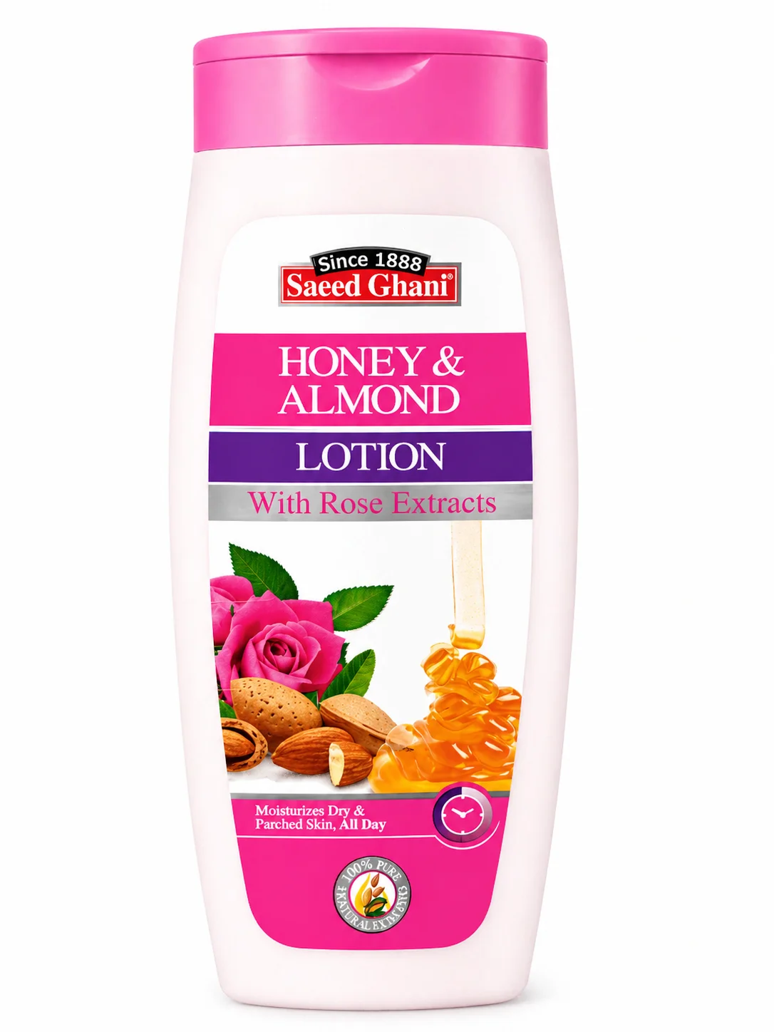Saeed Ghani Honey & Almond Lotion – With Rose Extracts 200ML