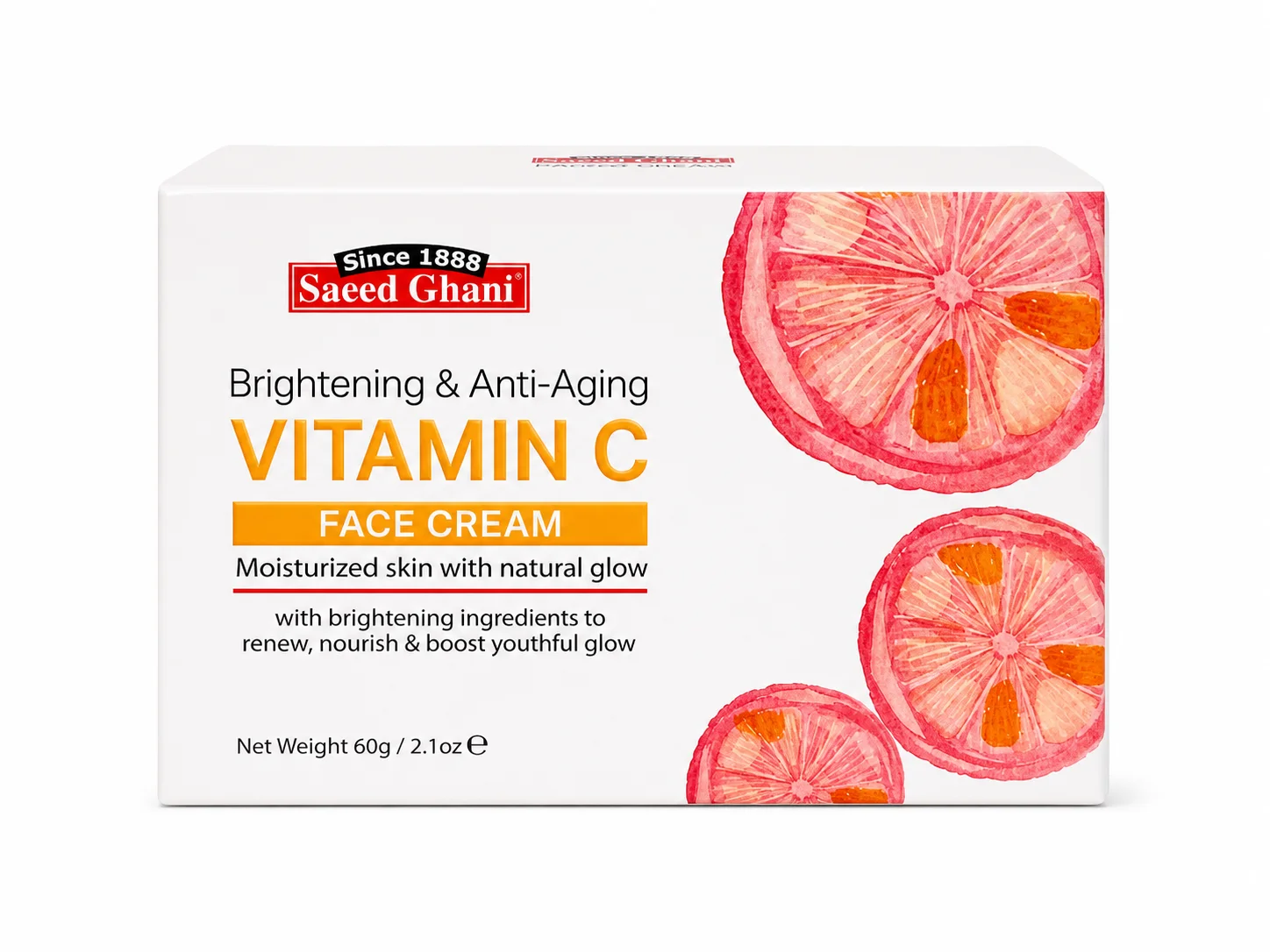 Saeed Ghani Vitamin C Face Cream – Brightening & Anti-Aging Formula 60GM