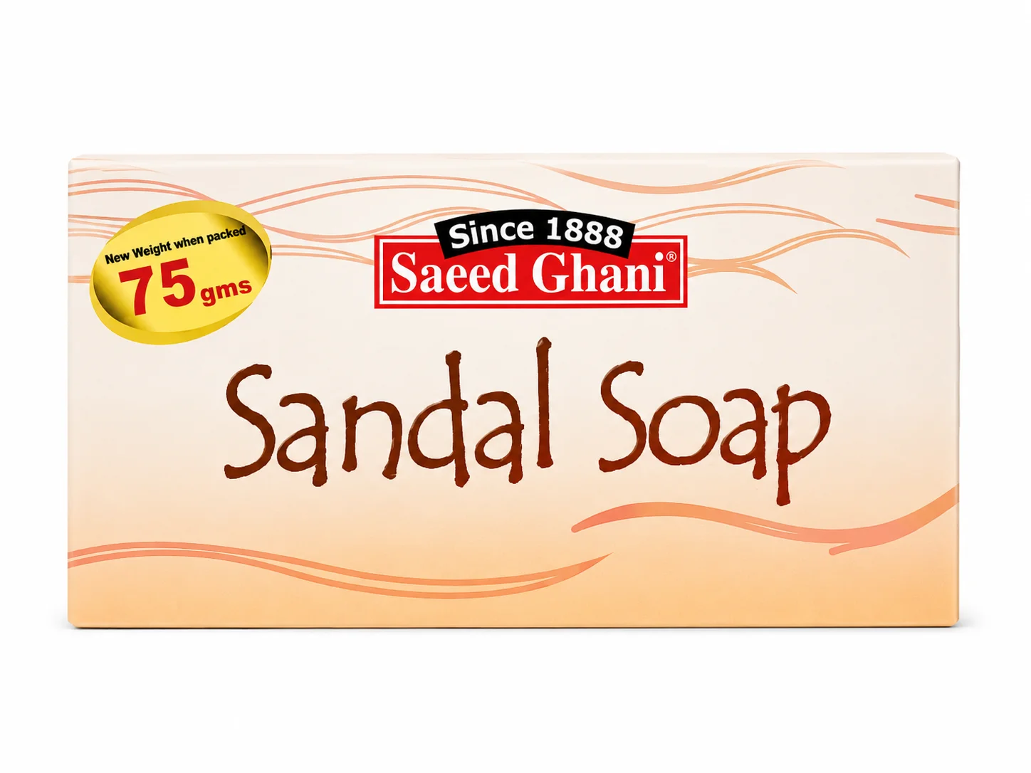 Saeed Ghani Sandal Soap – Gentle Cleansing Bar 75g