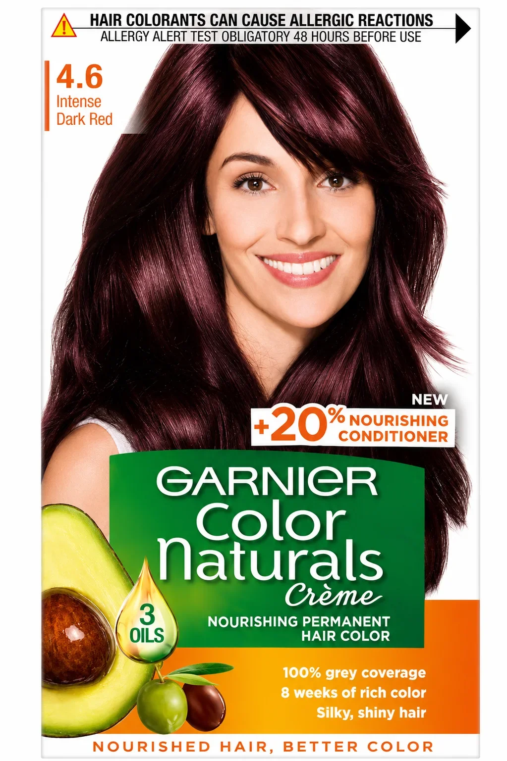Garnier Color Naturals Crème Hair Color 4.6 Intense Dark Red