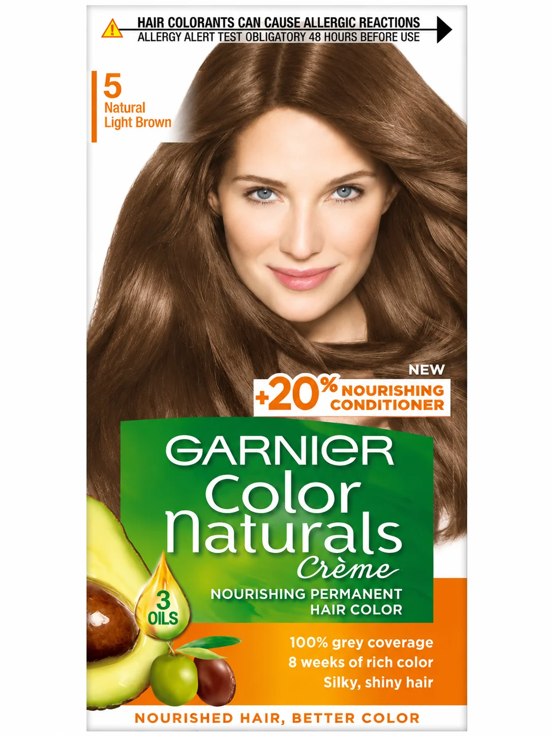 Garnier Color Naturals Crème Hair Color – Shade 5 Natural Light Brown