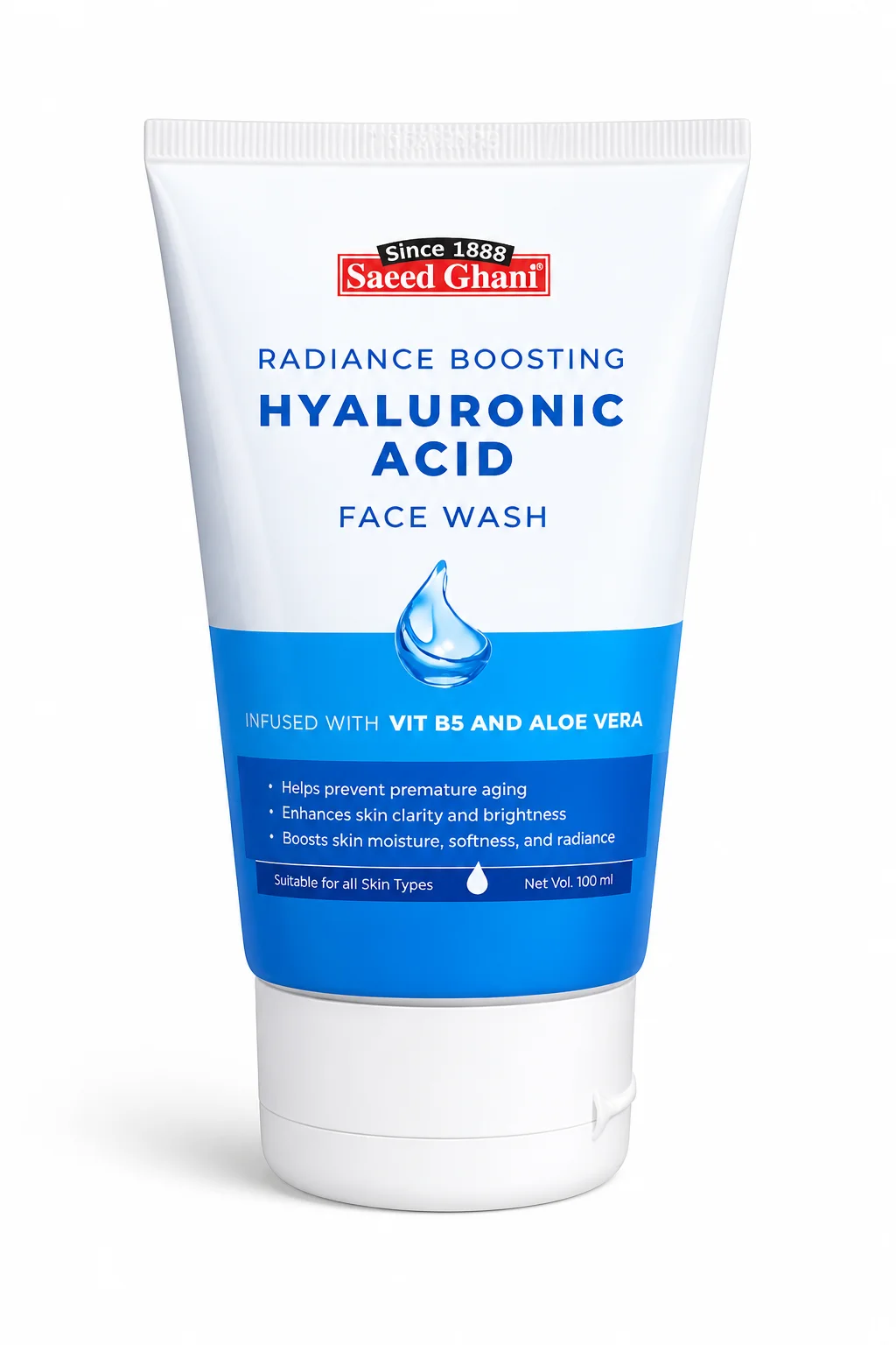Saeed Ghani Hyaluronic Acid Face Wash - 100ml