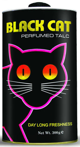Black Cat Perfumed Talc (300g) – Day Long Freshness