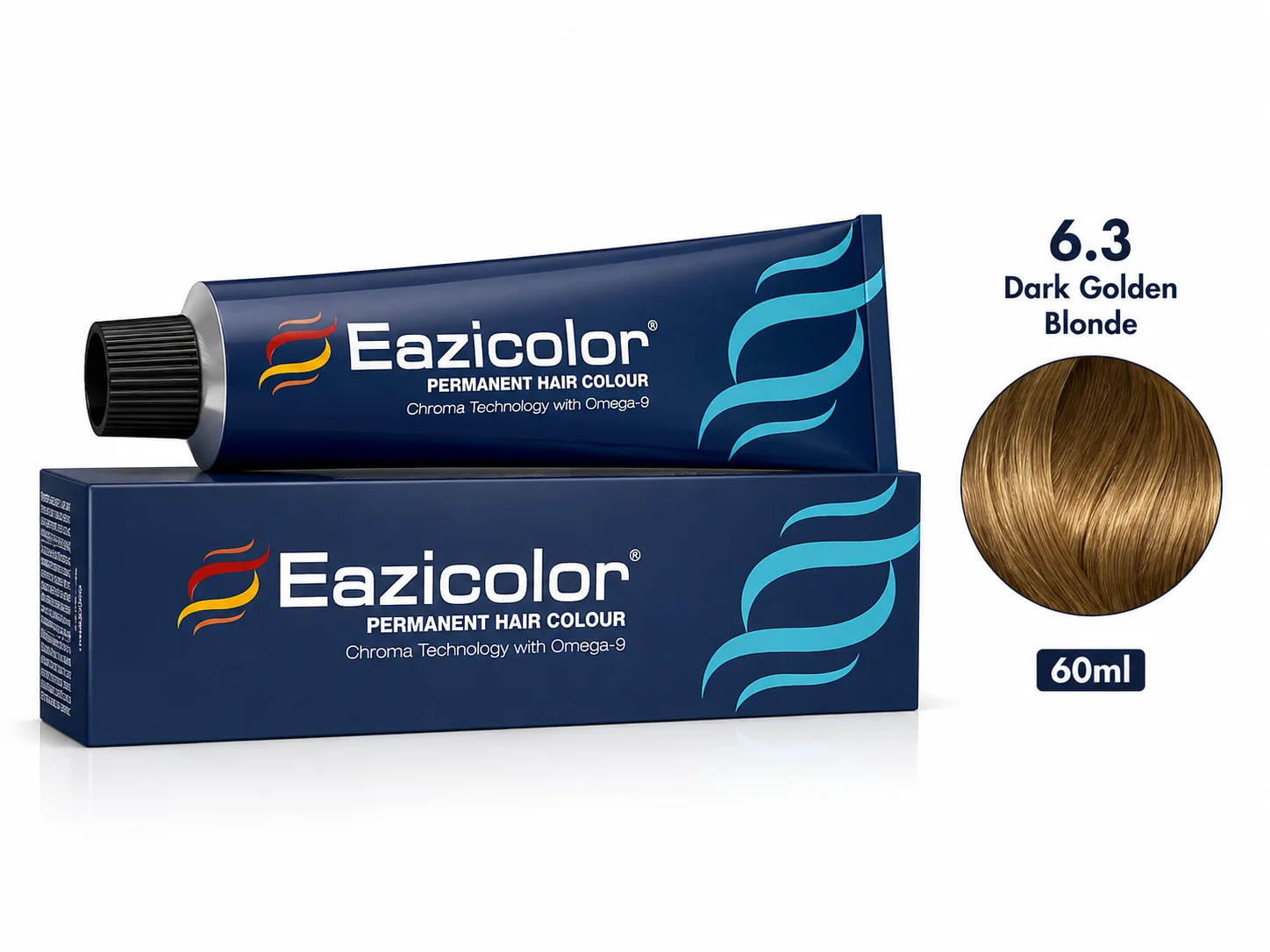 Eazicolor Permanent Hair Colour 6.3 Dark Golden Blonde – 60ml