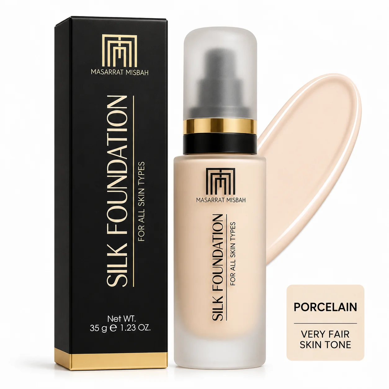 Masarrat Misbah Silk Foundation – Porcelain