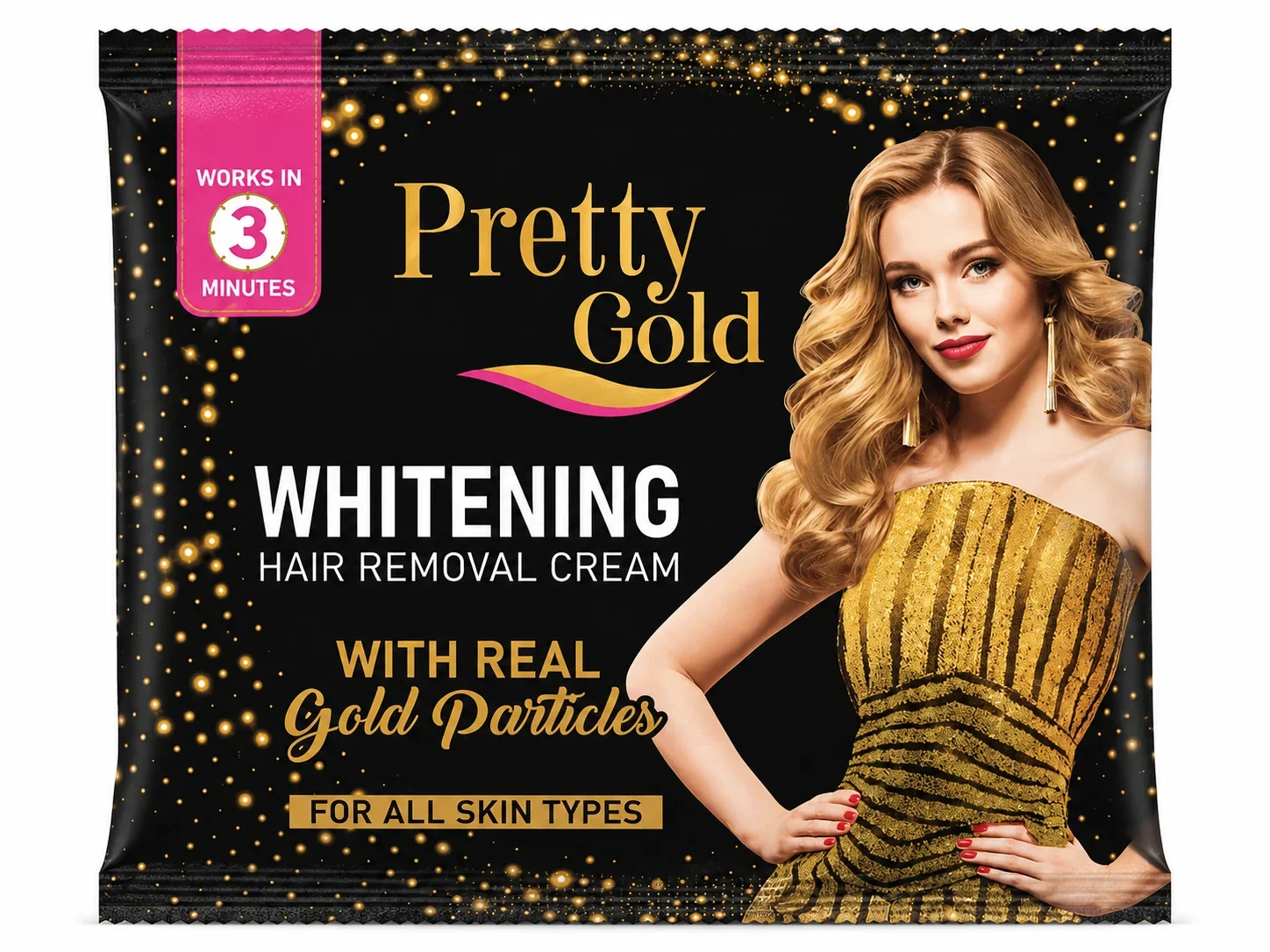 Pretty Gold Whitening Hair Removal Cream
