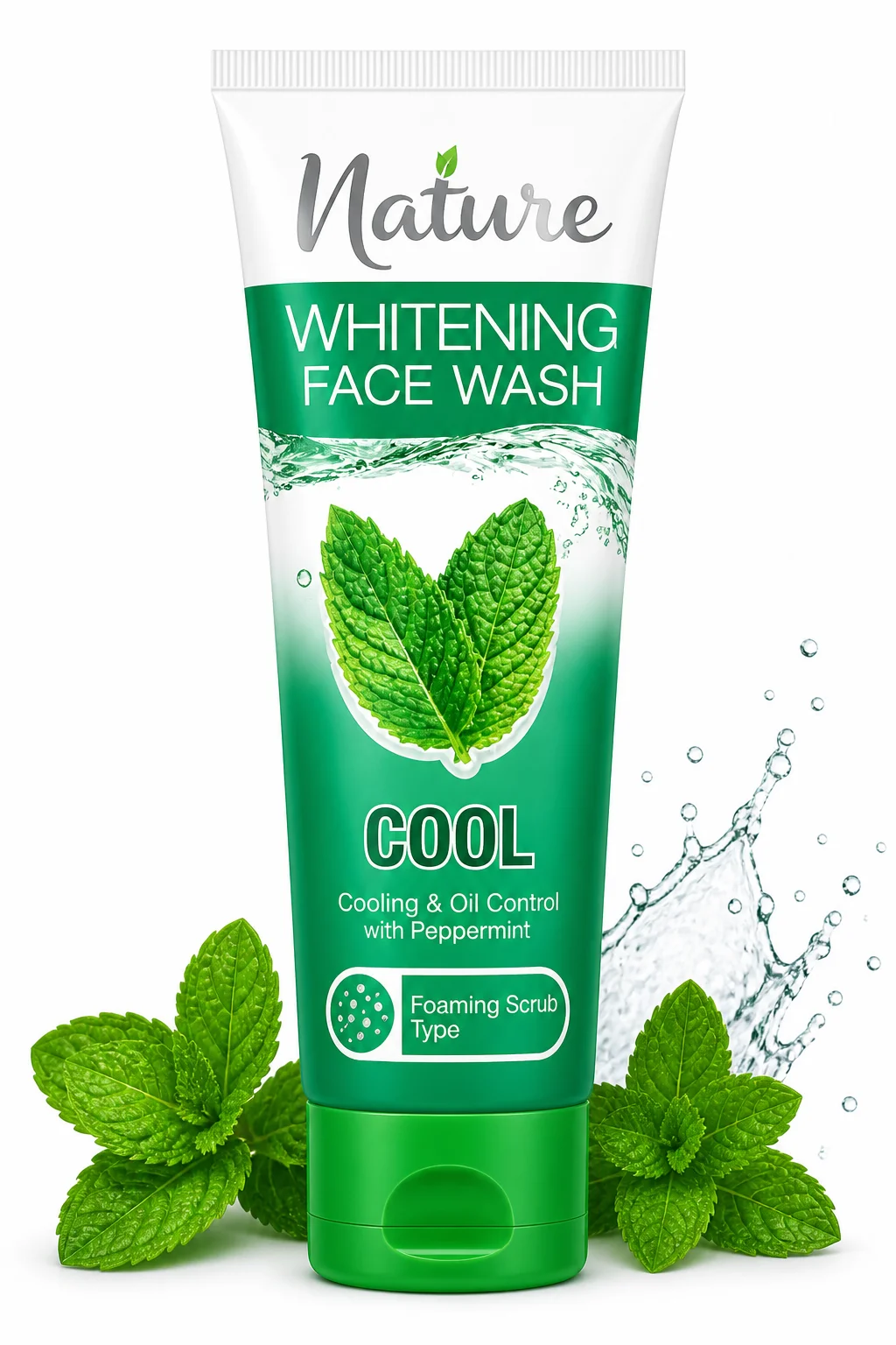 Nature Whitening Face Wash Cool (100ml)