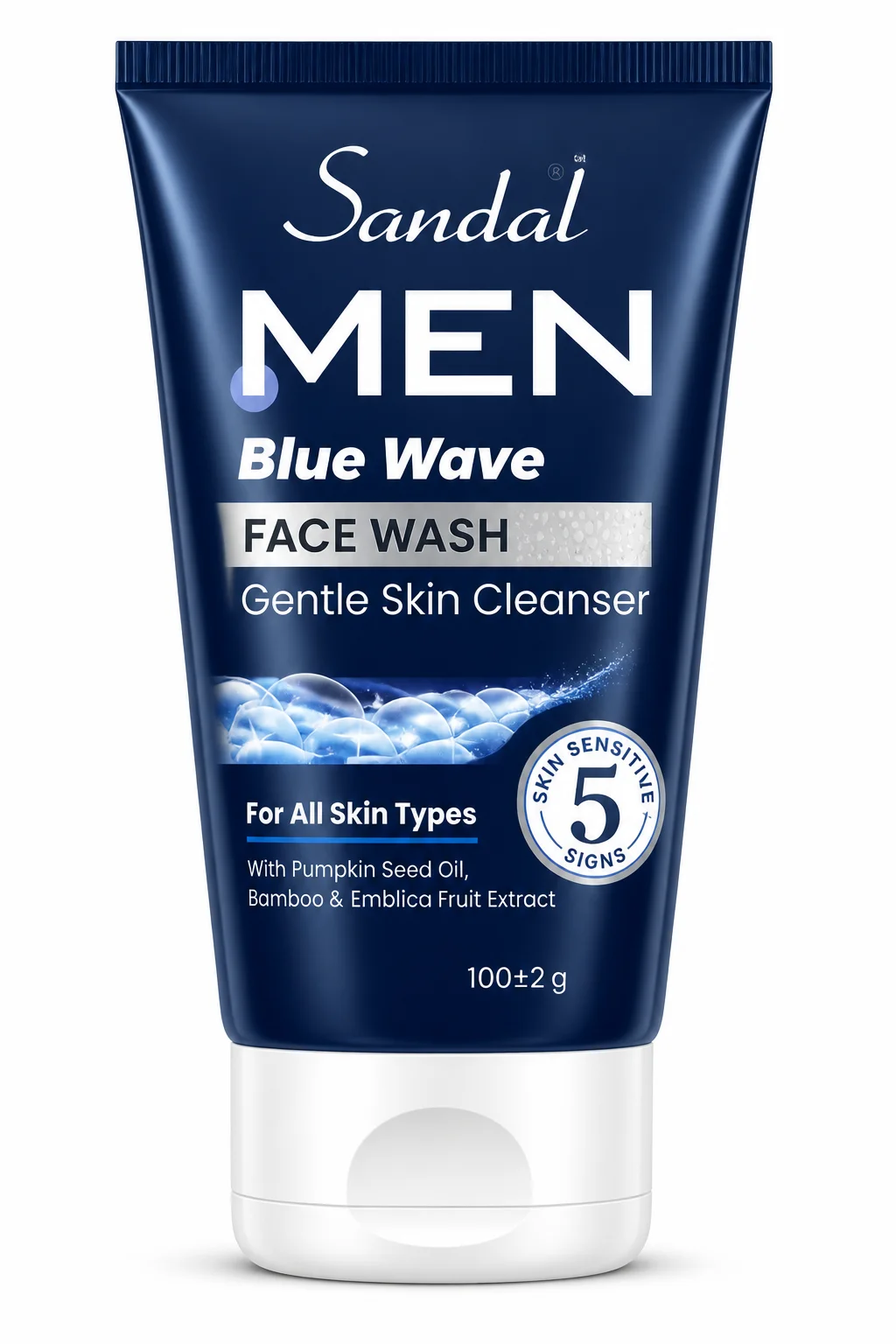 Sandal Men Blue Wave Face Wash – 100g