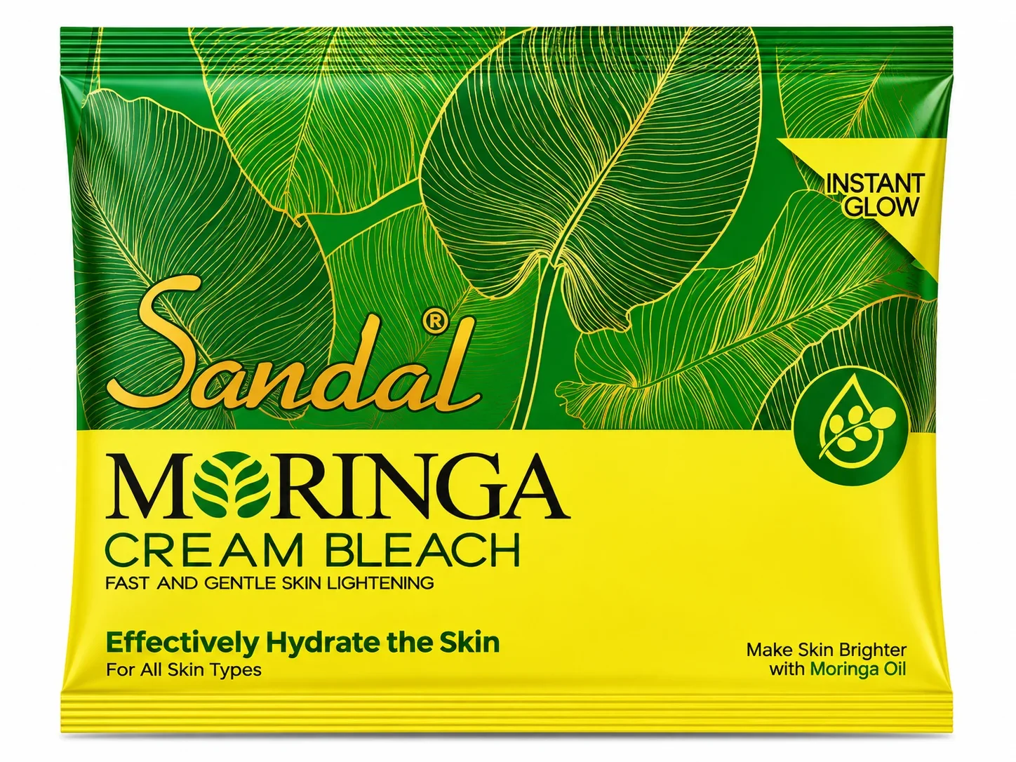 Sandal Moringa Cream Bleach – Instant Glow Skin Lightening Formula