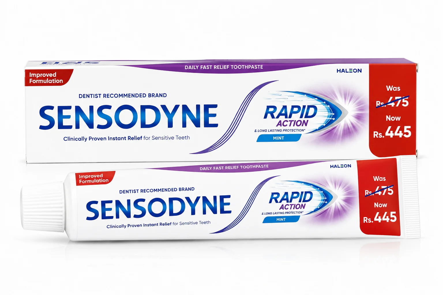 Sensodyne Rapid Action Mint Toothpaste for Sensitive Teeth