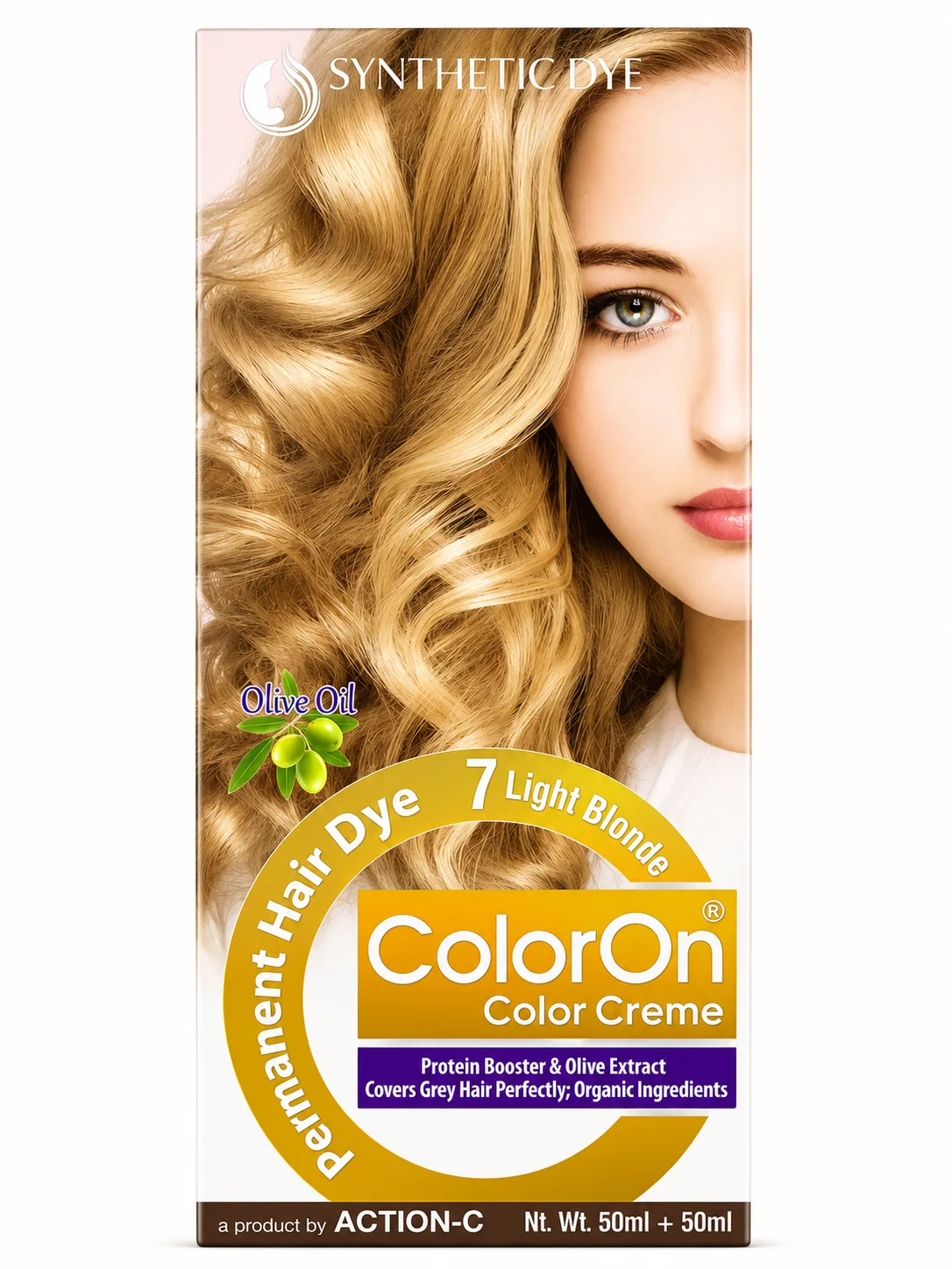 ColorOn Color Creme Hair Dye 7 Light Blonde