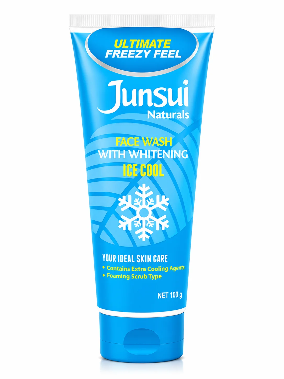 Junsui Naturals Ice Cool Whitening Face Wash – Ultimate Freezy Feel (100g)