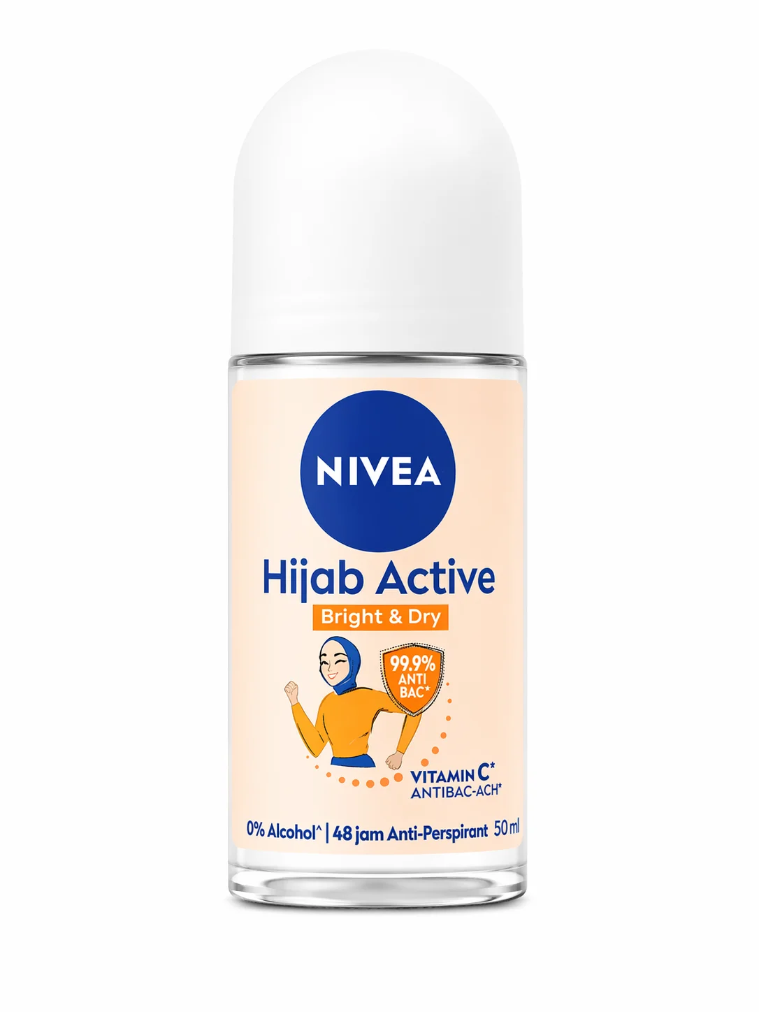 NIVEA Hijab Active Bright & Dry Roll-On Anti-Perspirant 50ml