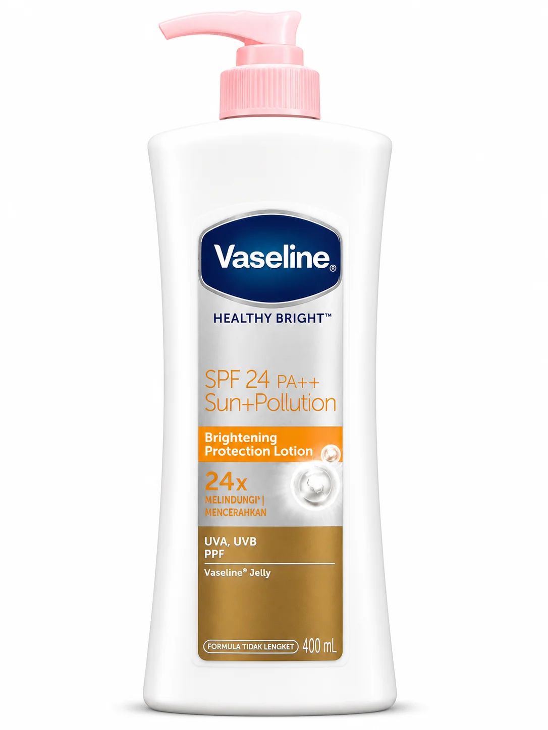 Vaseline Healthy Bright SPF 24 PA++ Sun + Pollution Brightening Protection Lotion (400ml)