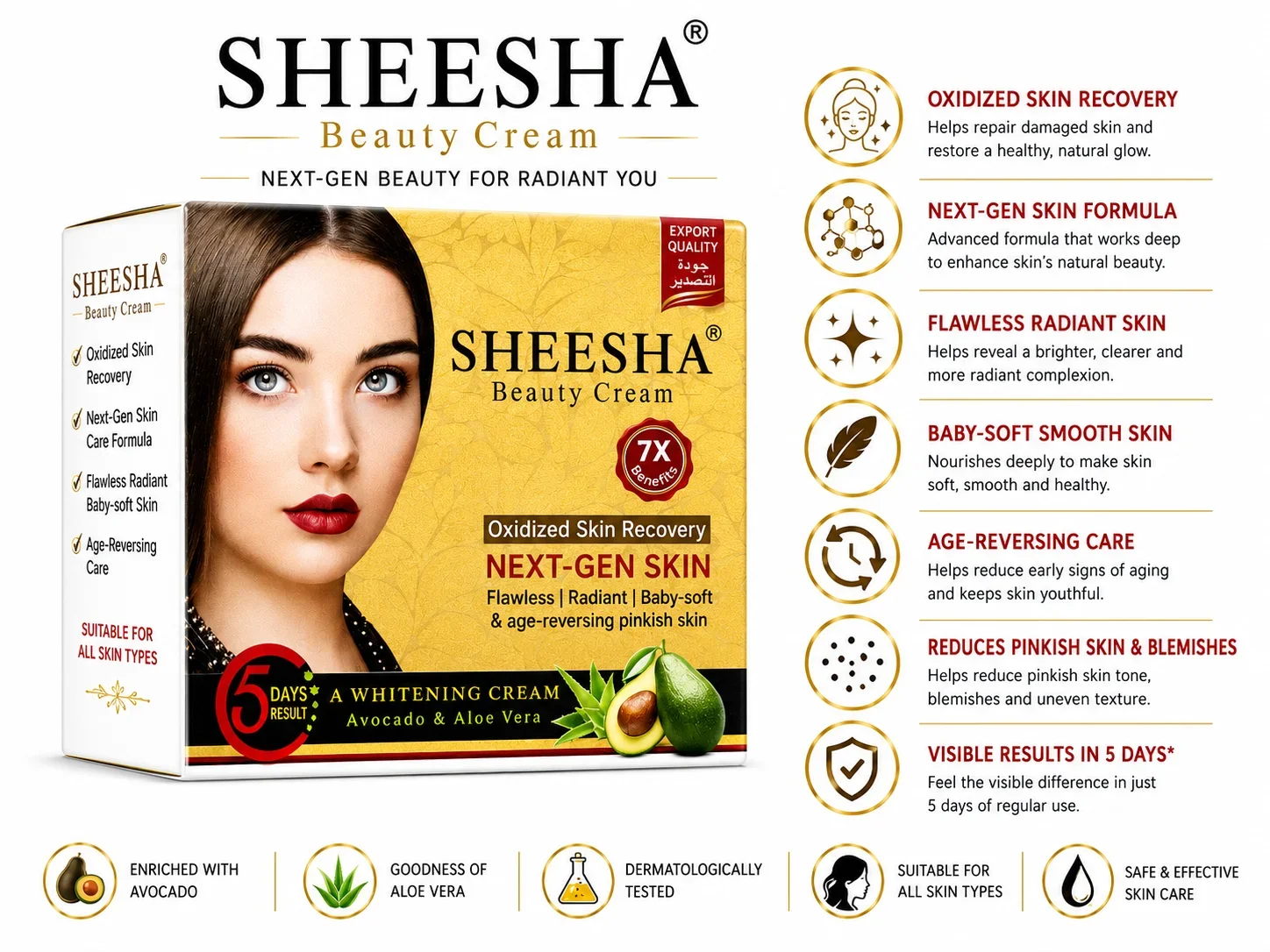 Sheesha Beauty Cream – Next-Gen Skin Recovery & Glow Formula