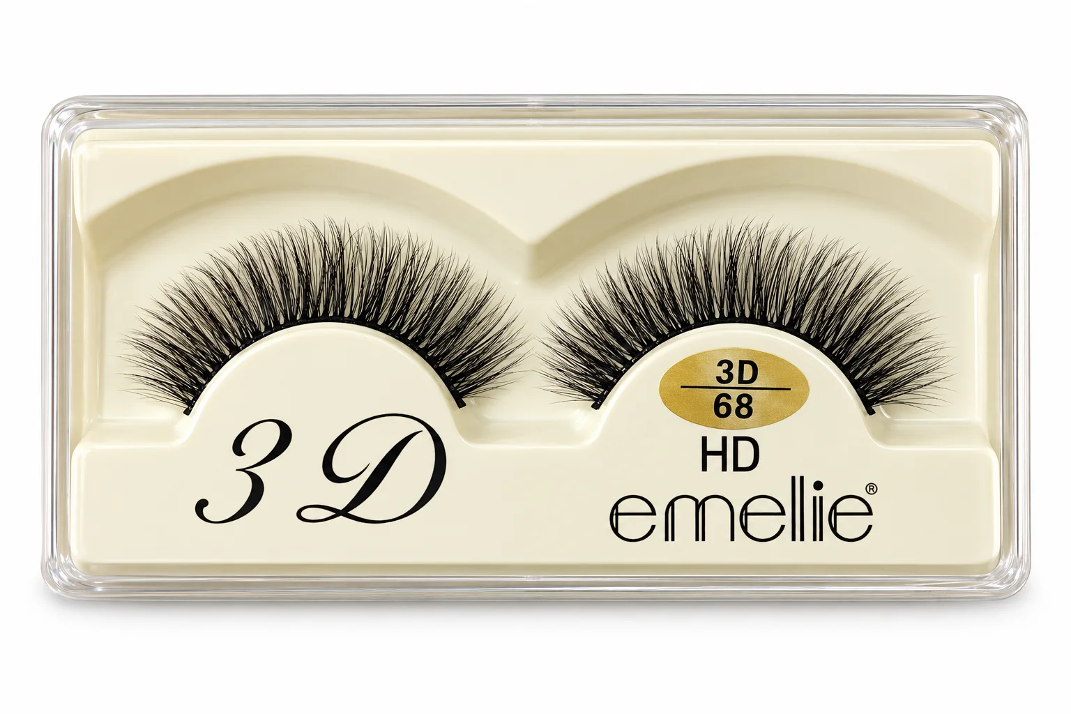 Emellie 3D False Eyelashes – Soft Natural Lightweight Lashes