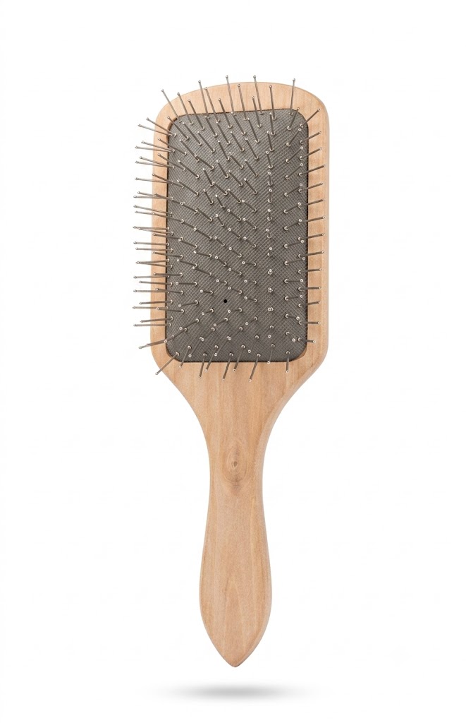Natural Bamboo Large Paddle Detangling Hair Brush