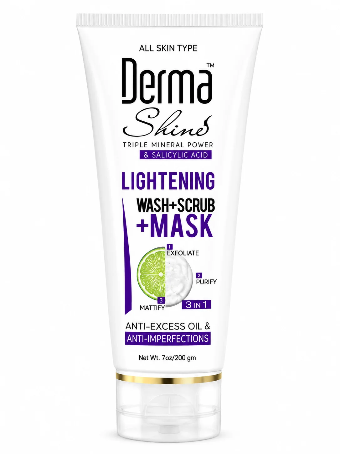 Derma Shine Lightening Wash + Scrub + Mask (3-in-1) 200g