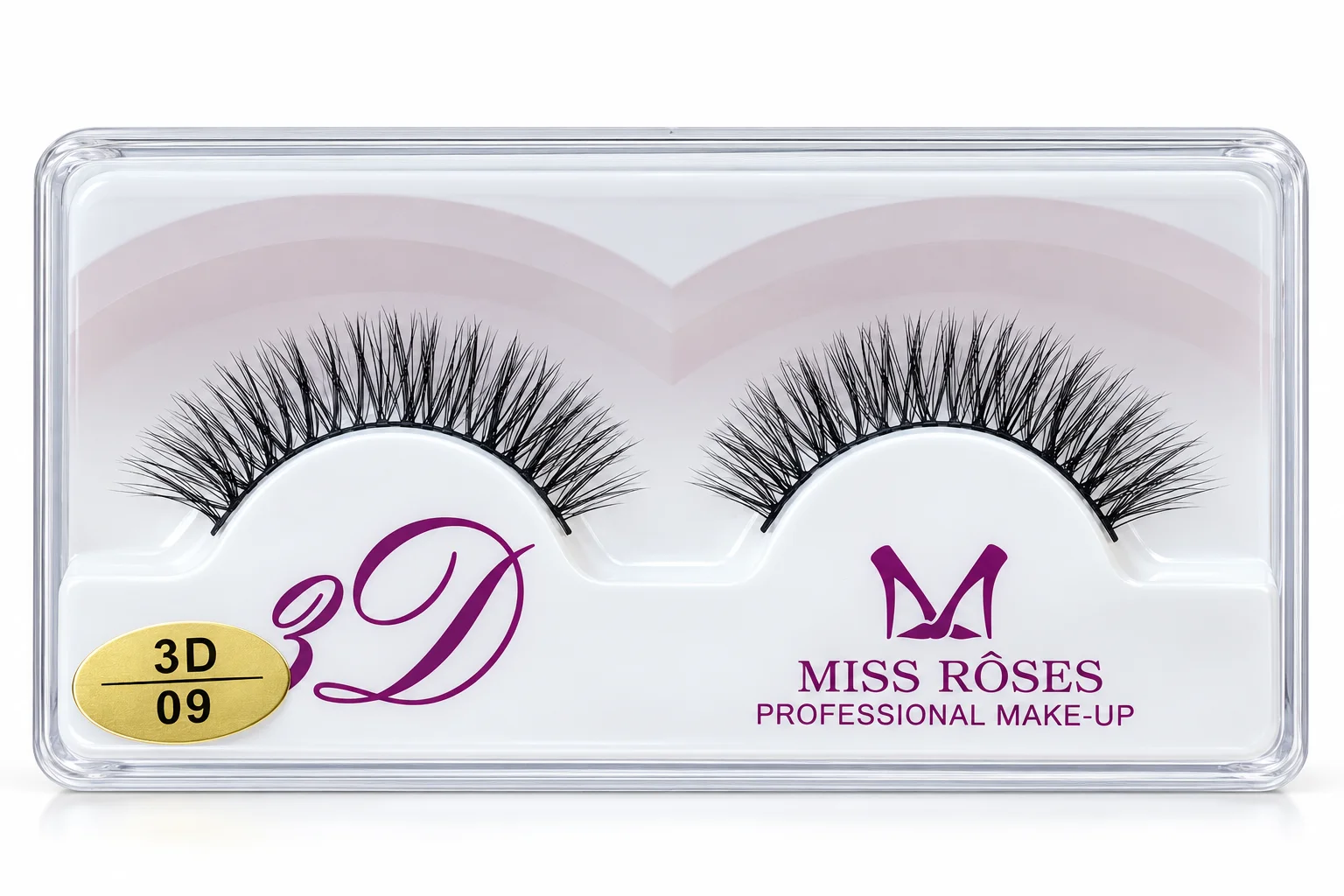 Miss Rôses 3D Professional False Eyelashes – 1 Pair