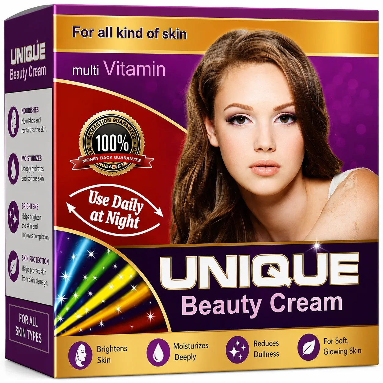 Unique Beauty Cream – Multi Vitamin Brightening & Nourishing Formula
