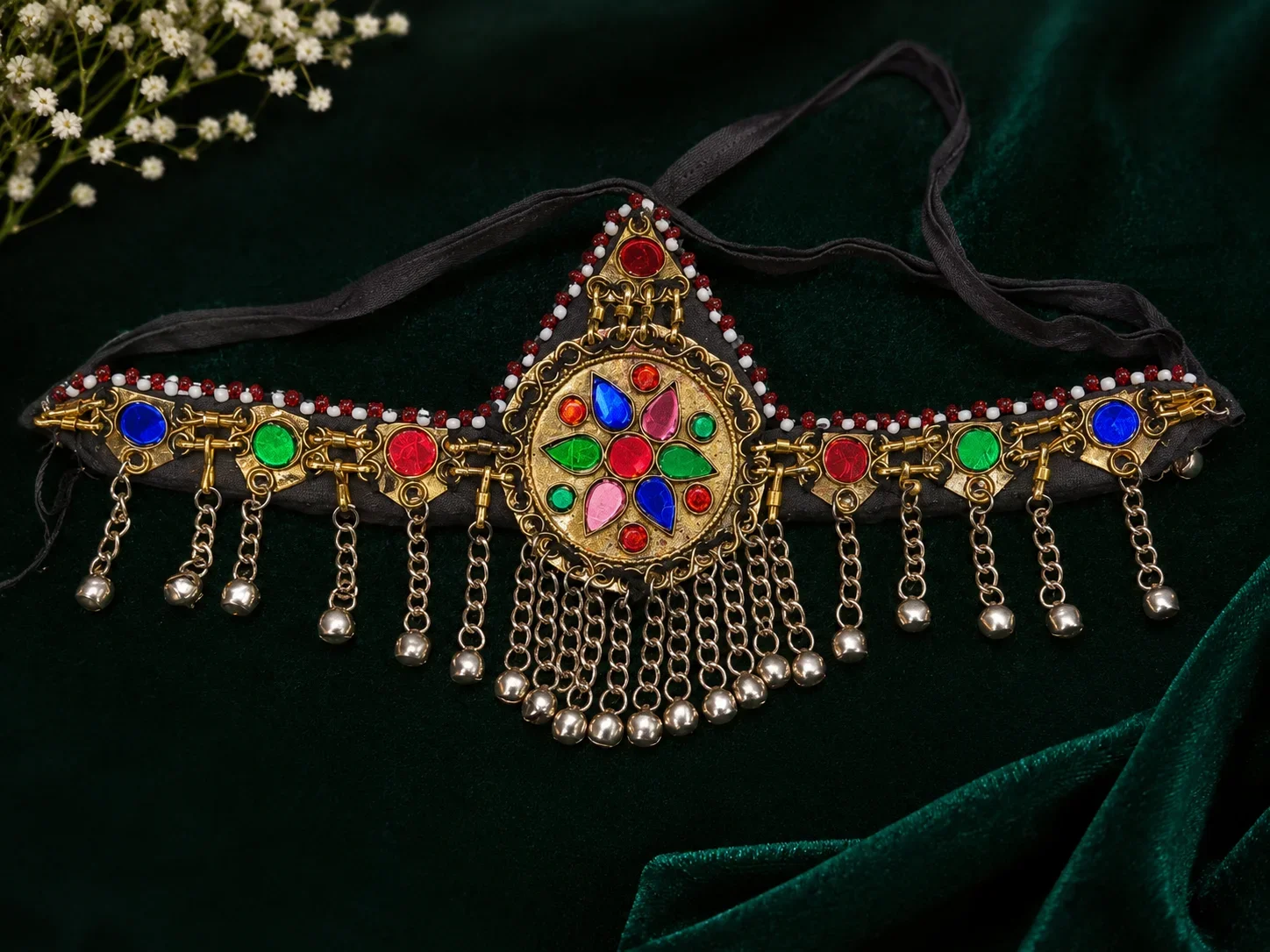 Traditional Sindhi Mirror Work Matha Patti