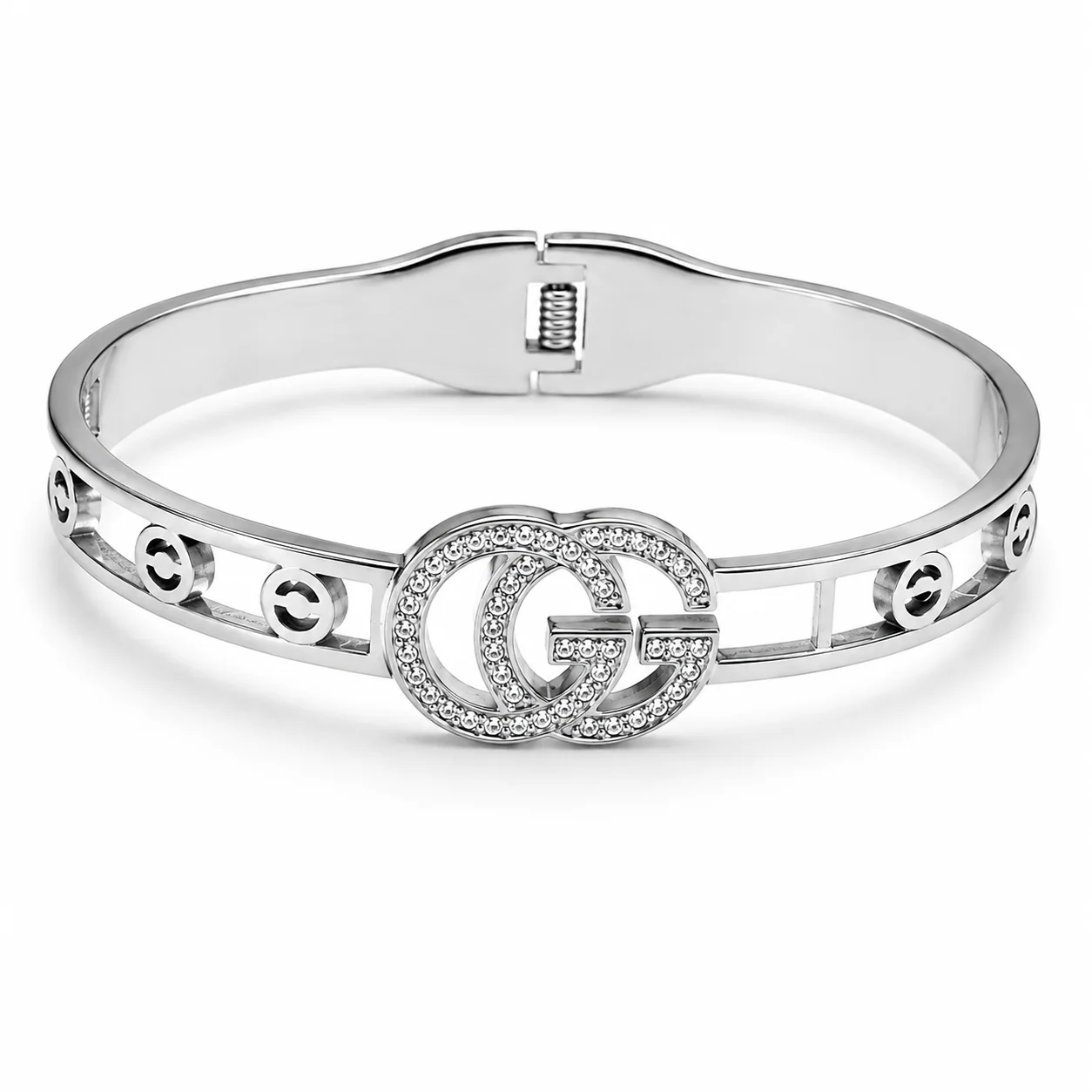 Luxury Silver Crystal Designer Bracelet for Women