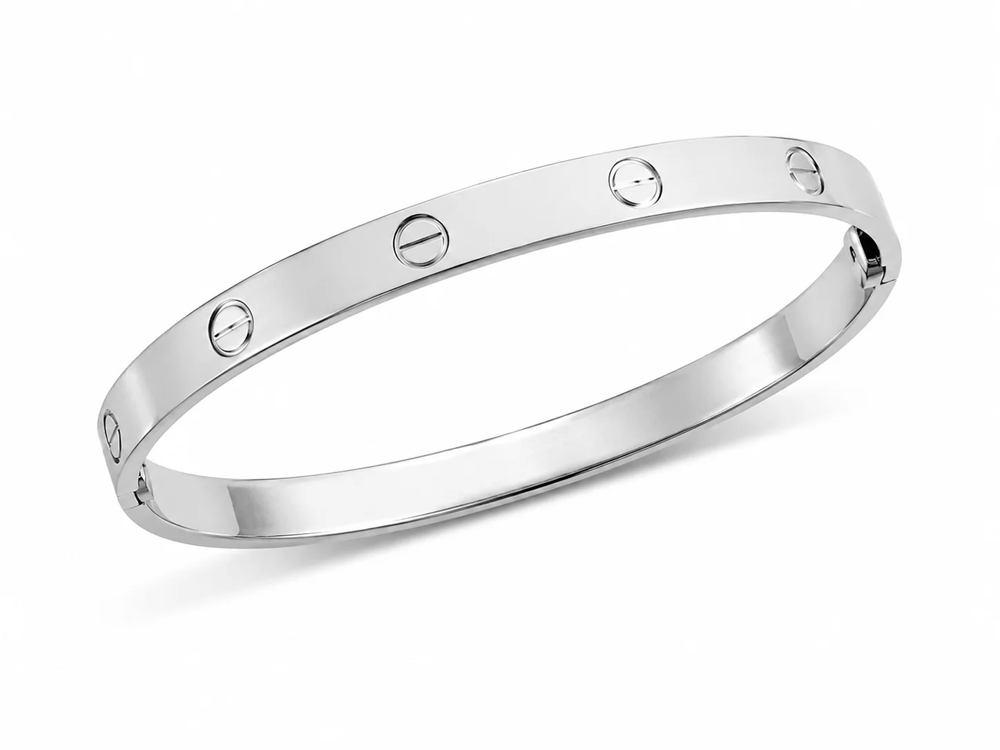 Luxury Silver Screw Design Bracelet for Men & Women