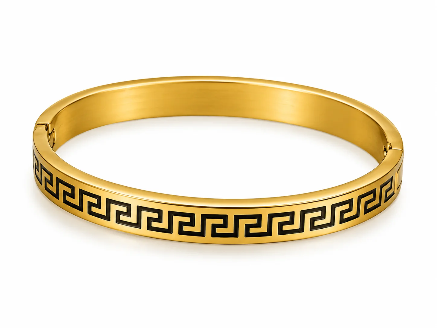 Luxury Gold Greek Key Bracelet for Men & Women