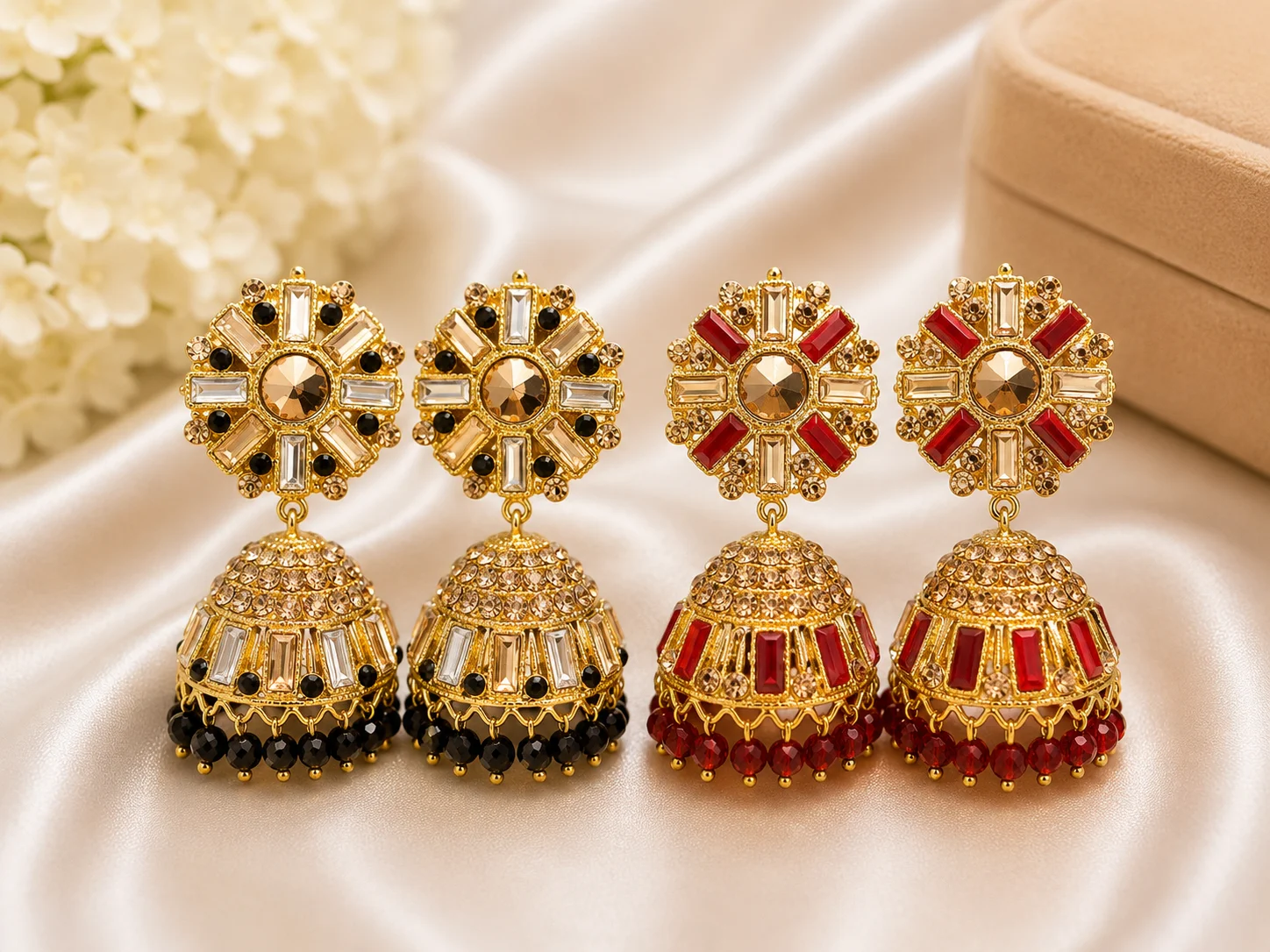 Black & Ruby Red Stone Collection
