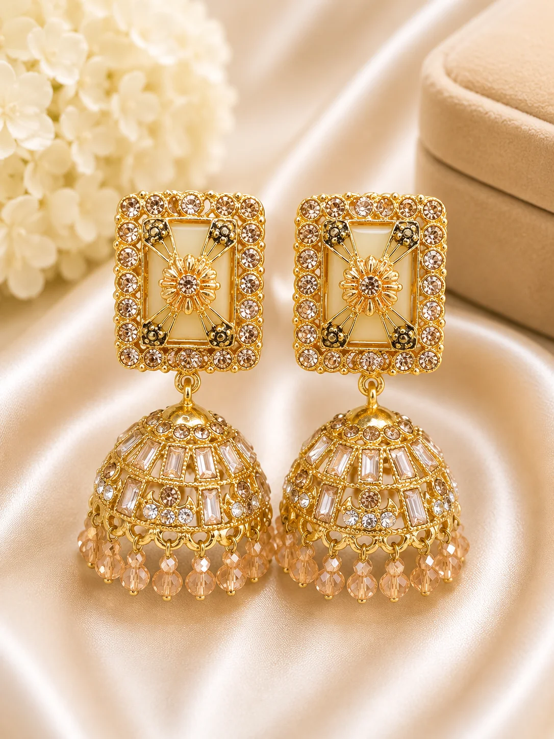 3 Color Premium Jhumka Earrings
