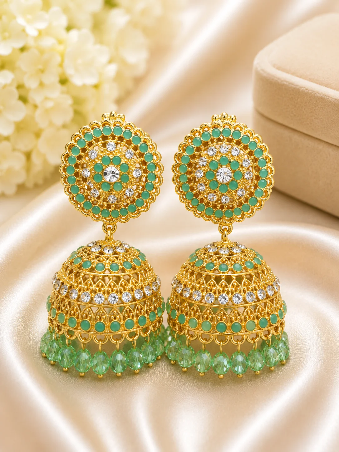 Premium Gold Plated Jhumka Earrings