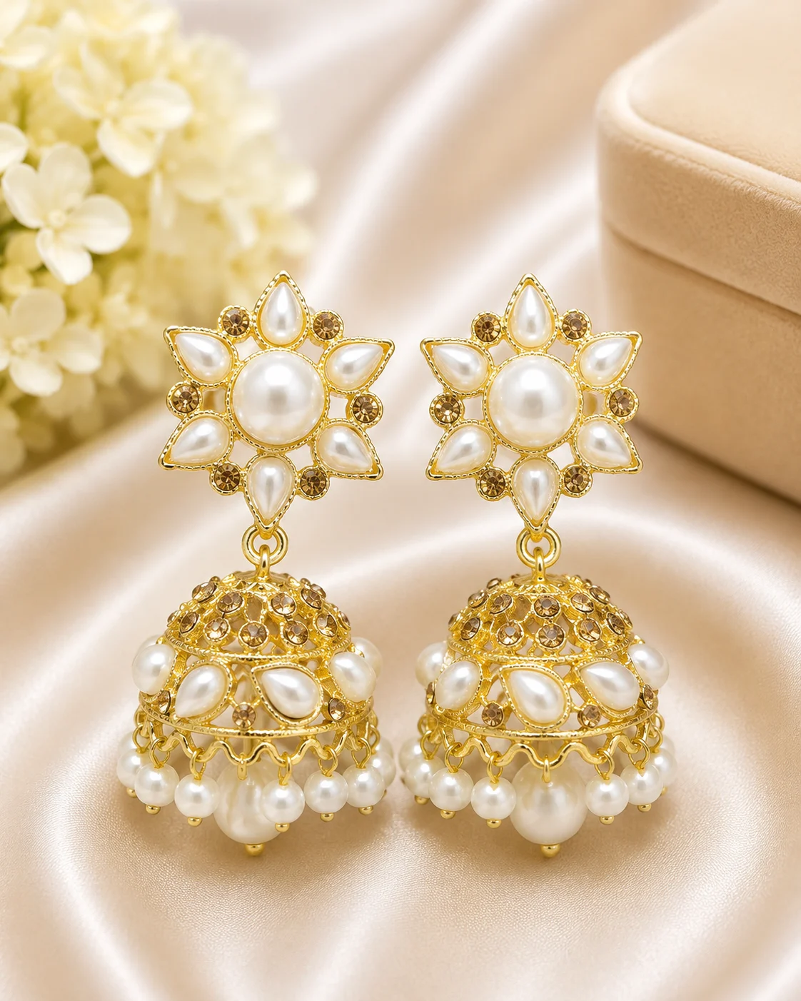 Gold, Pearl & Silver Finish | Party & Wedding Wear