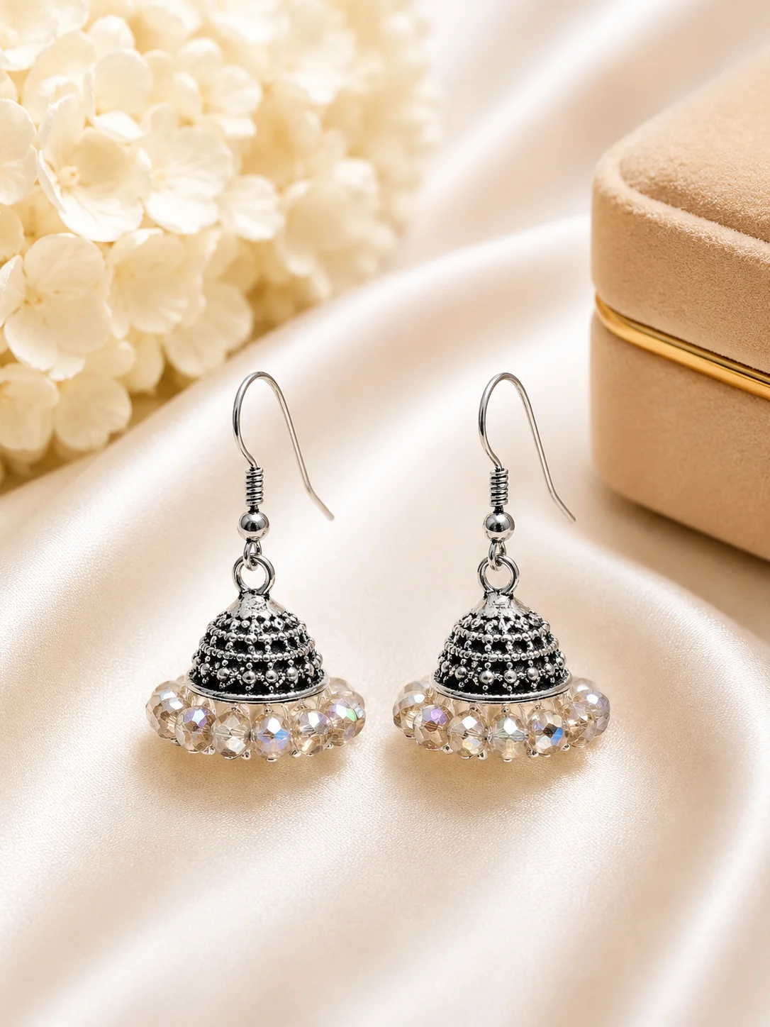 Elegant Multicolor Small Jhumki Earrings