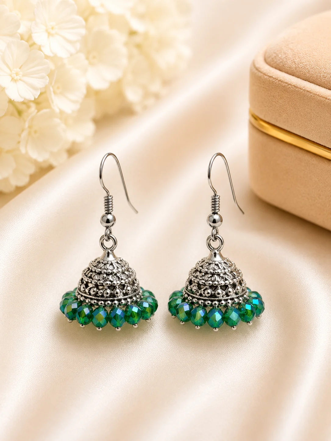 Elegant Multicolor Small Jhumki Earrings