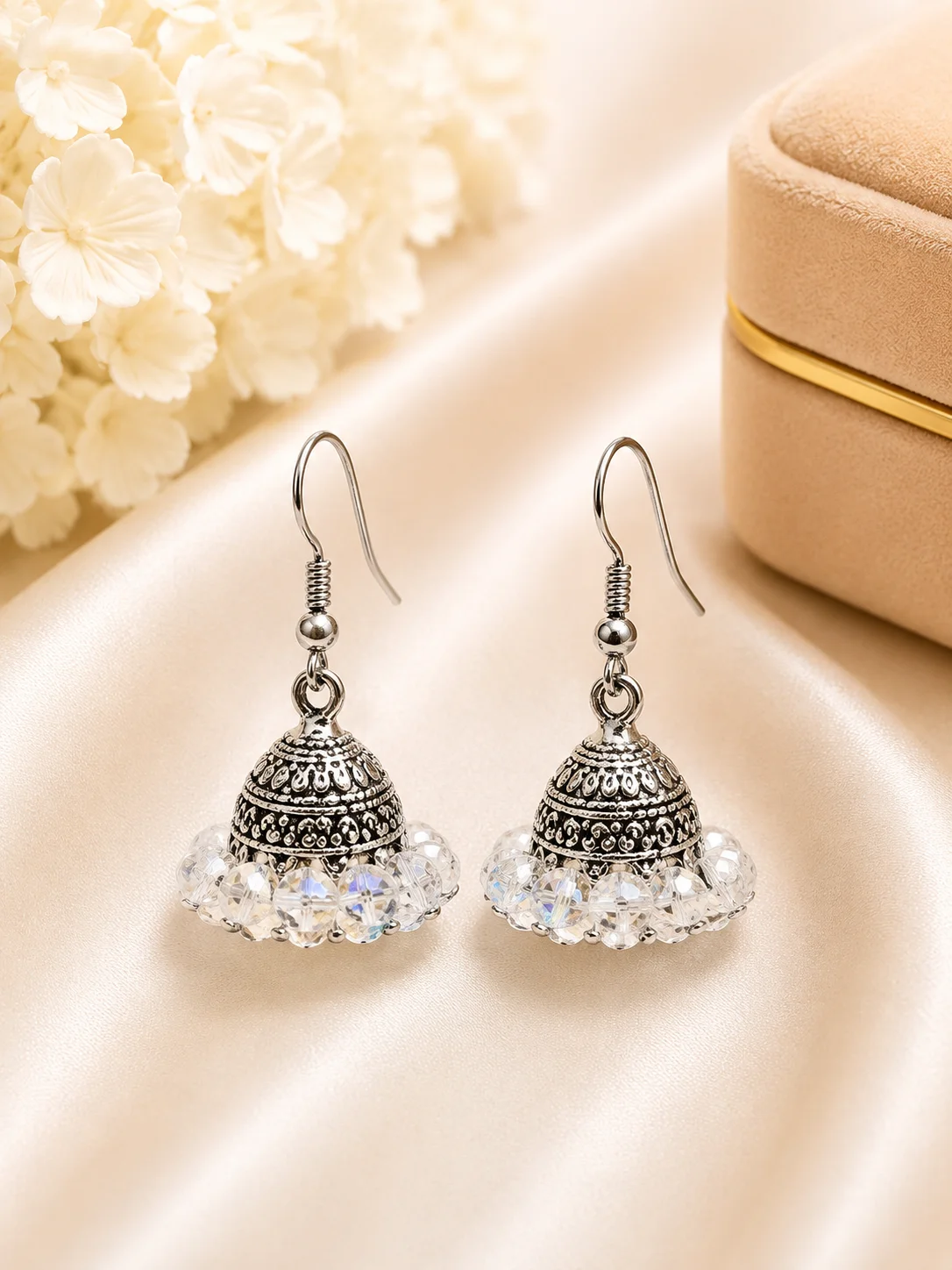 Elegant Multicolor Small Jhumki Earrings