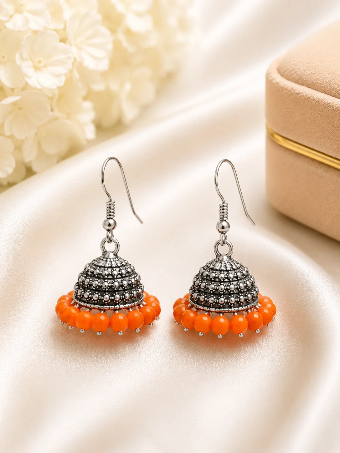 Elegant Multicolor Small Jhumki Earrings
