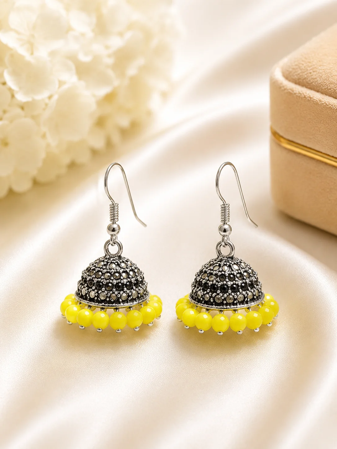 Elegant Multicolor Small Jhumki Earrings