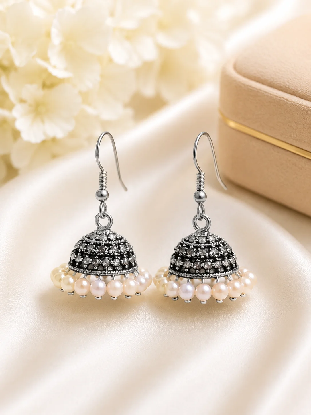 Elegant Multicolor Small Jhumki Earrings