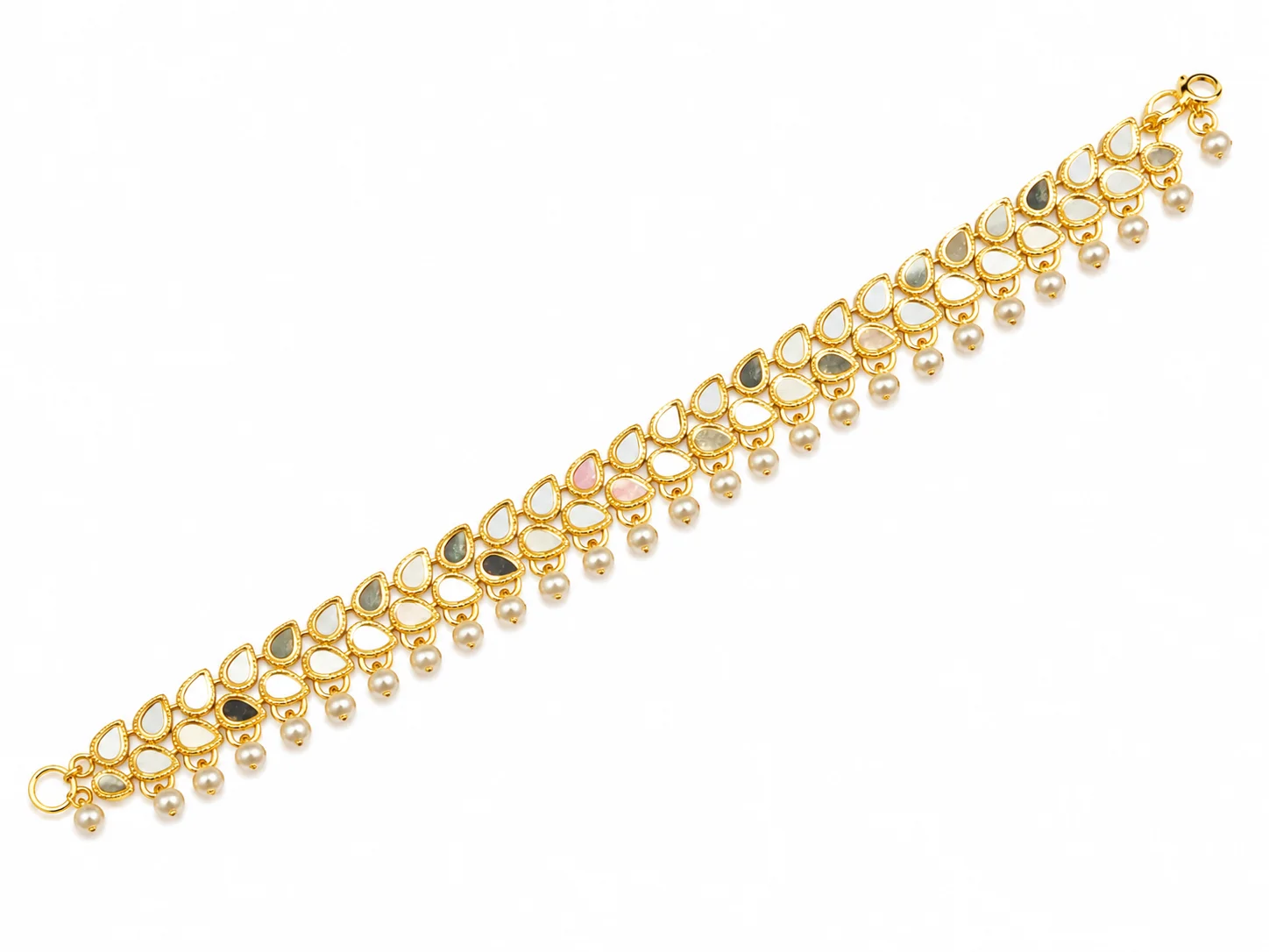Elegant Single Payal Anklet for Women – Traditional Gold Tone Foot Jewelry