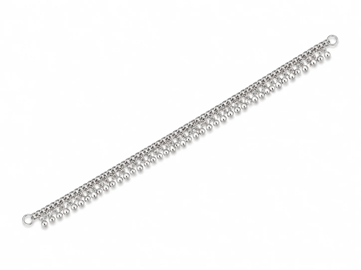 Elegant Silver Single Payal for Women – Lightweight Traditional Anklet