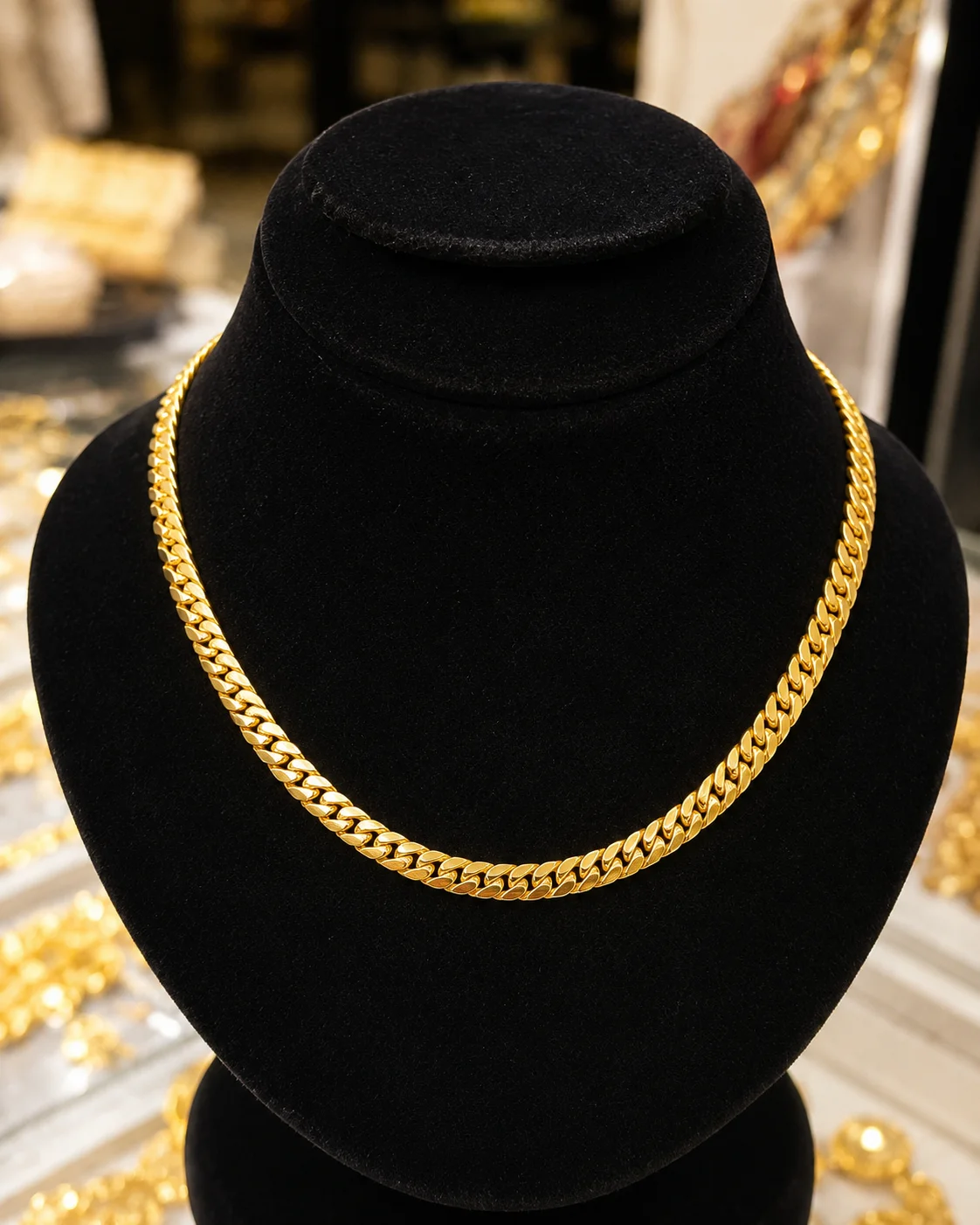 Gents Medium Long Golden Chain for Boys
