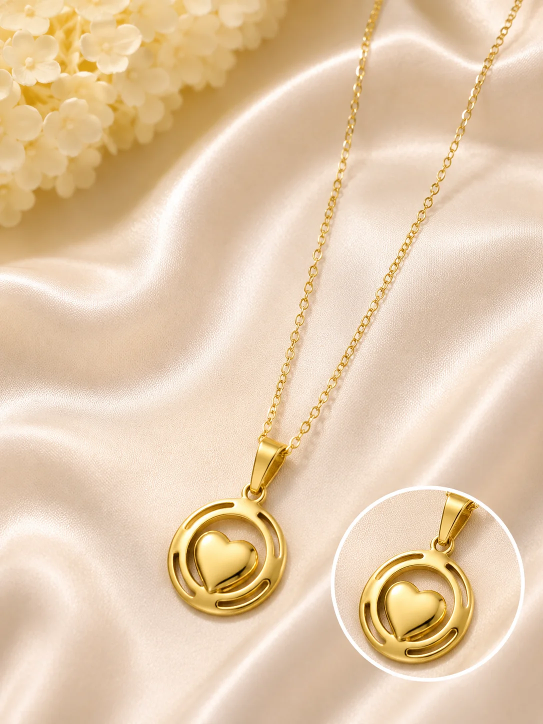 Clover, Floral & Heart Pendant